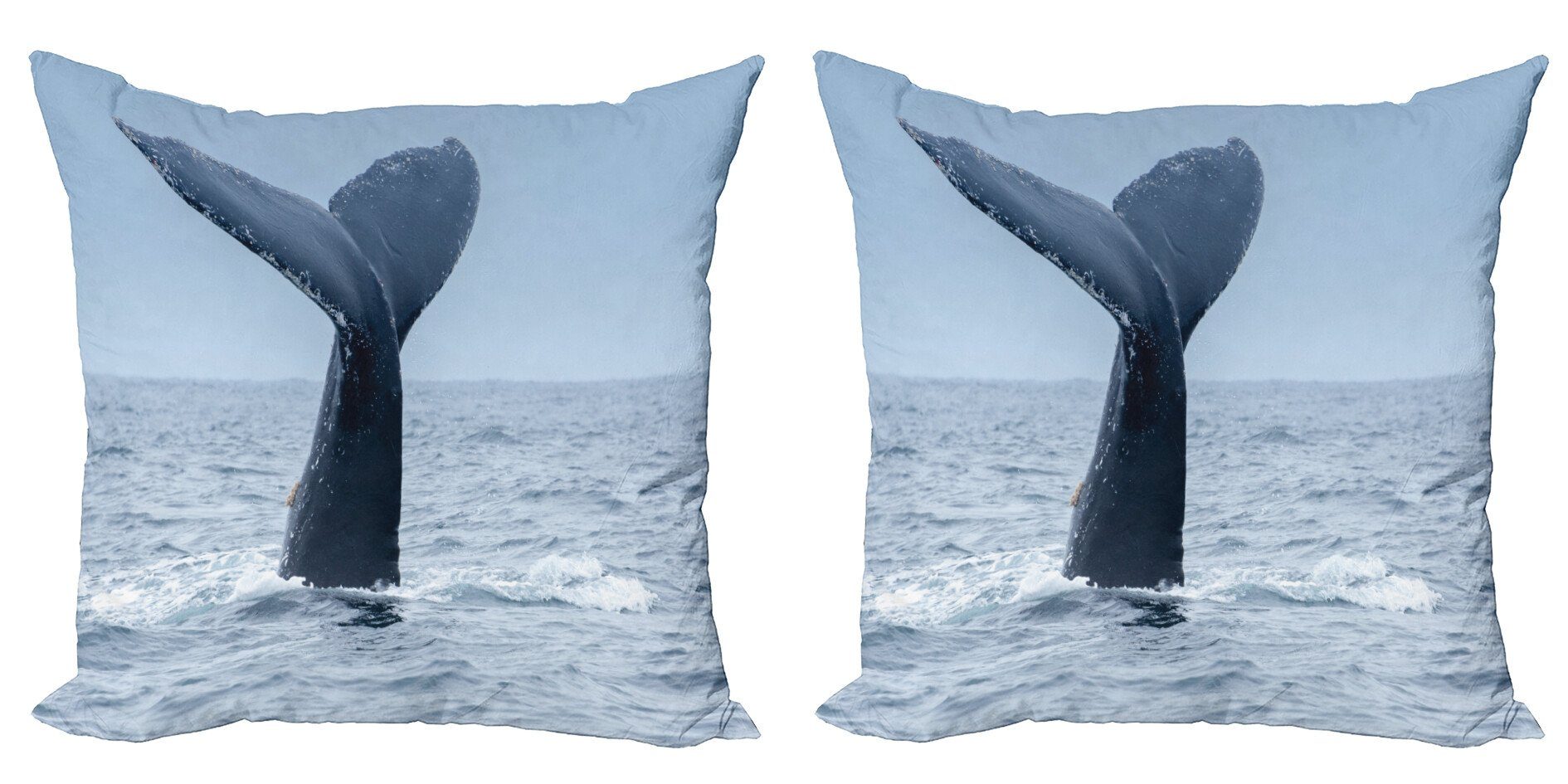 Kissenbezüge Modern Accent Doppelseitiger Digitaldruck, Abakuhaus (2 Stück), Ecuador Whale Tail Puerto Lopez