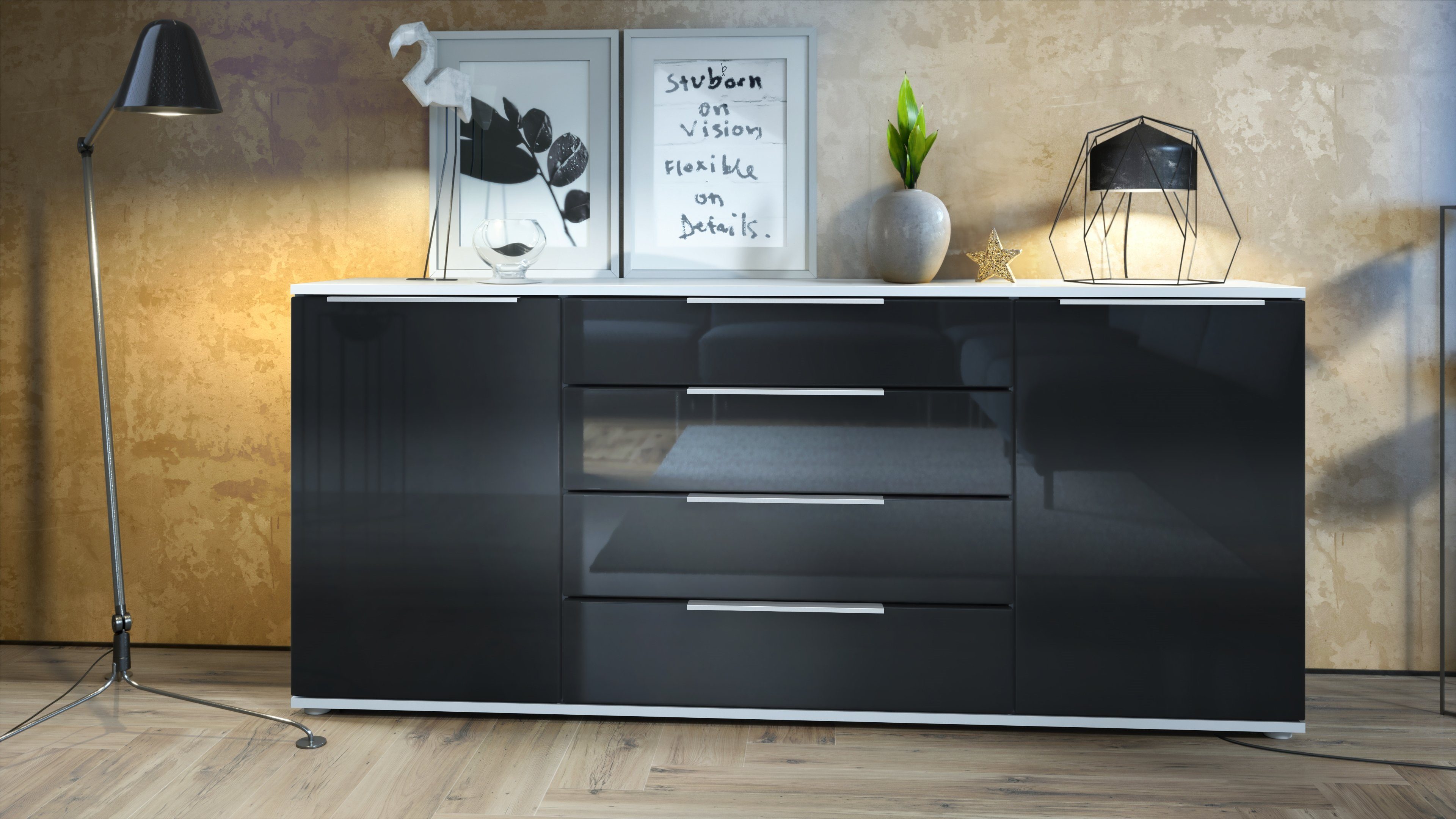 Vladon Sideboard Linio V2 (Anrichte, mit günstig online kaufen