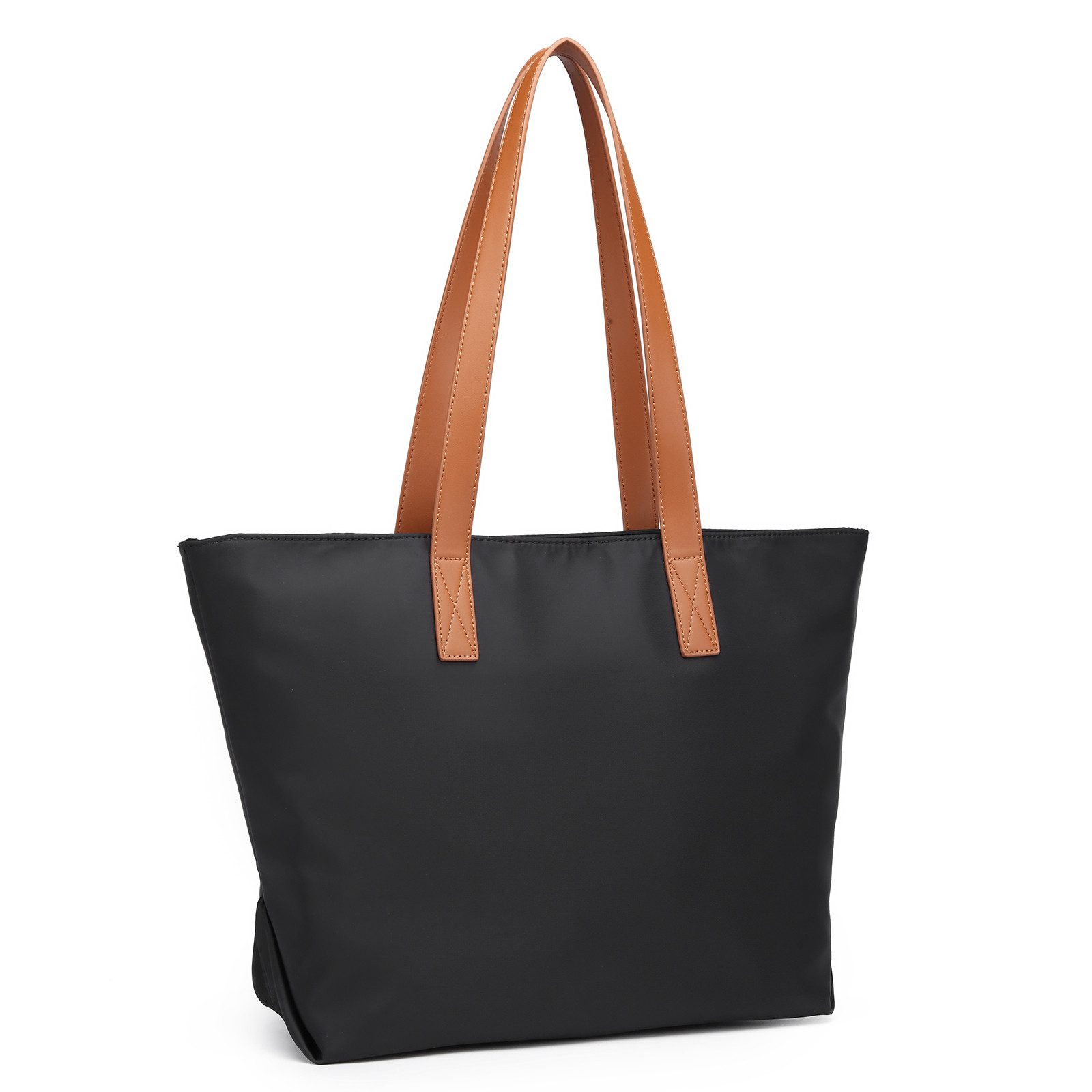 Shopper Damen-Shopper – Große wasserdichte Nylon-Tragetasche mit Henkeln