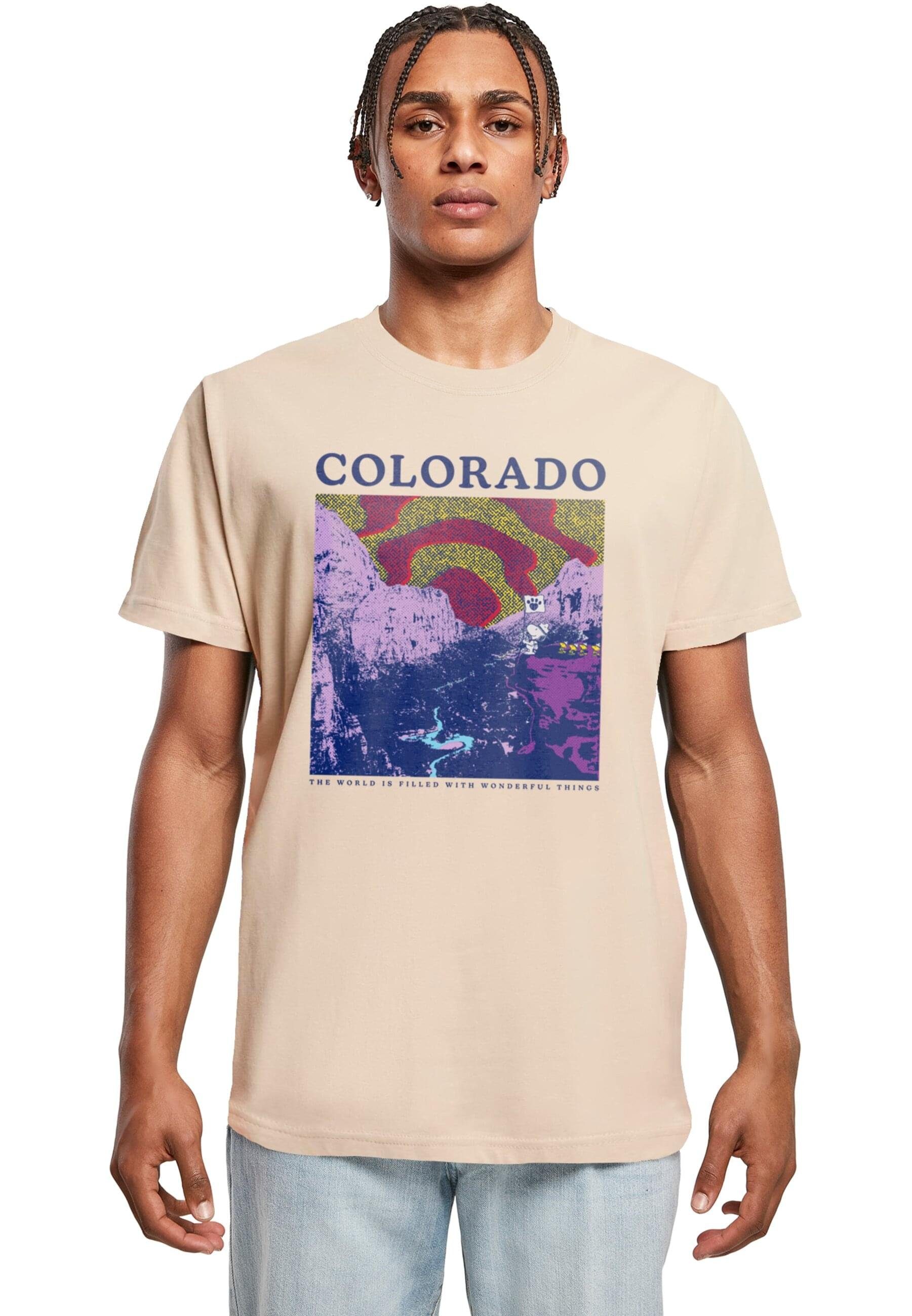 Merchcode T-Shirt Herren Peanuts - Colorado T-Shirt Round Neck (1-tlg) sand