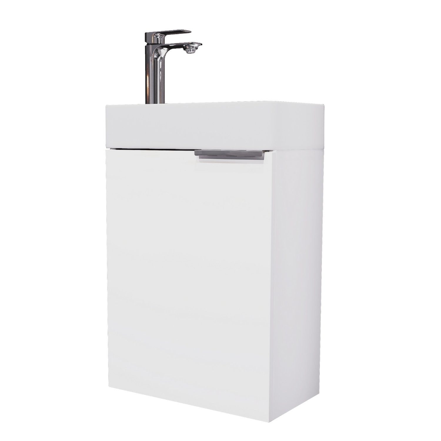 Planetmöbel Waschtisch Waschbeckenunterschrank 40cm weiß (2er günstig online kaufen