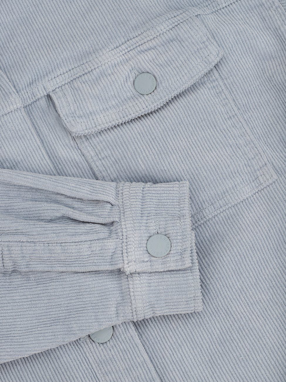 Hemdjacke DENIMFY Knopfleiste Jeans Oversize DFSophia Shacket Hemdbluse Fit Vintage Damen (59205) Blue mit