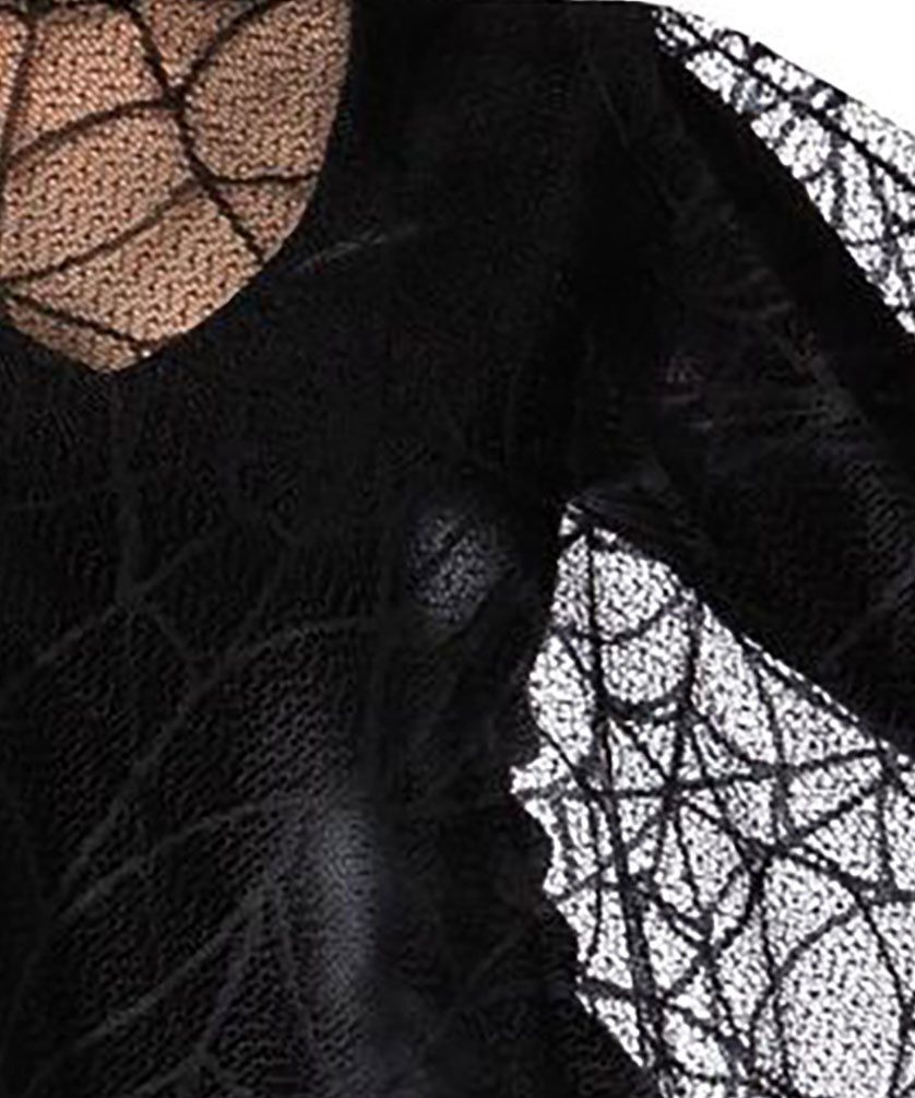 Karneval-Klamotten Kostüm Spinnenkostüm Damen Poncho Spinnweben Halloween, Frauenkostüm Halloweenkostüm schwarzen Spinnen Cape Karneval Fasching