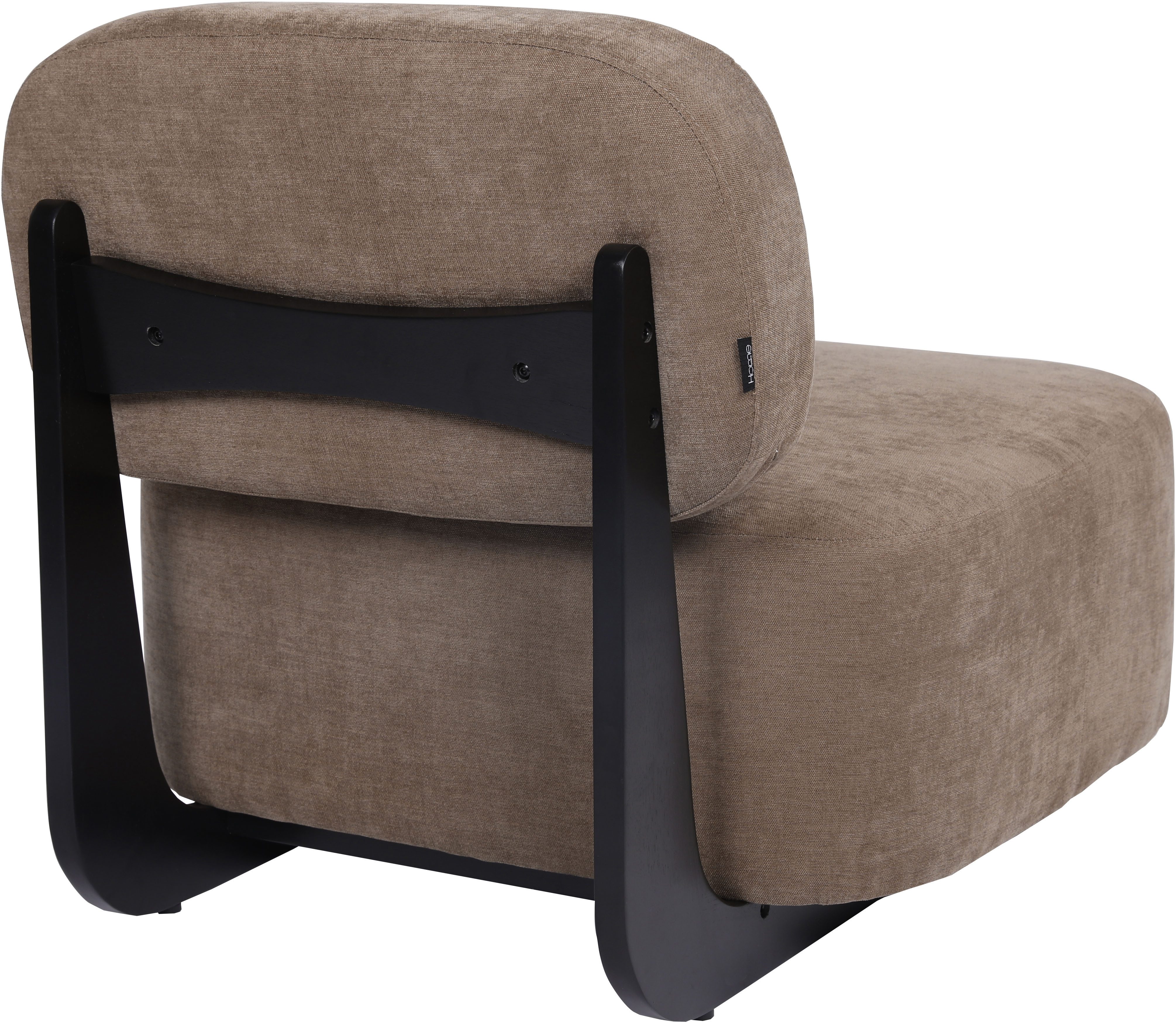 Home affaire Loungesessel LIORAN Designsessel mit filigranem Holzgestell, Feinstruktur-Bezug, Designklassiker, modern und zeitlos – Bild 4 von 5