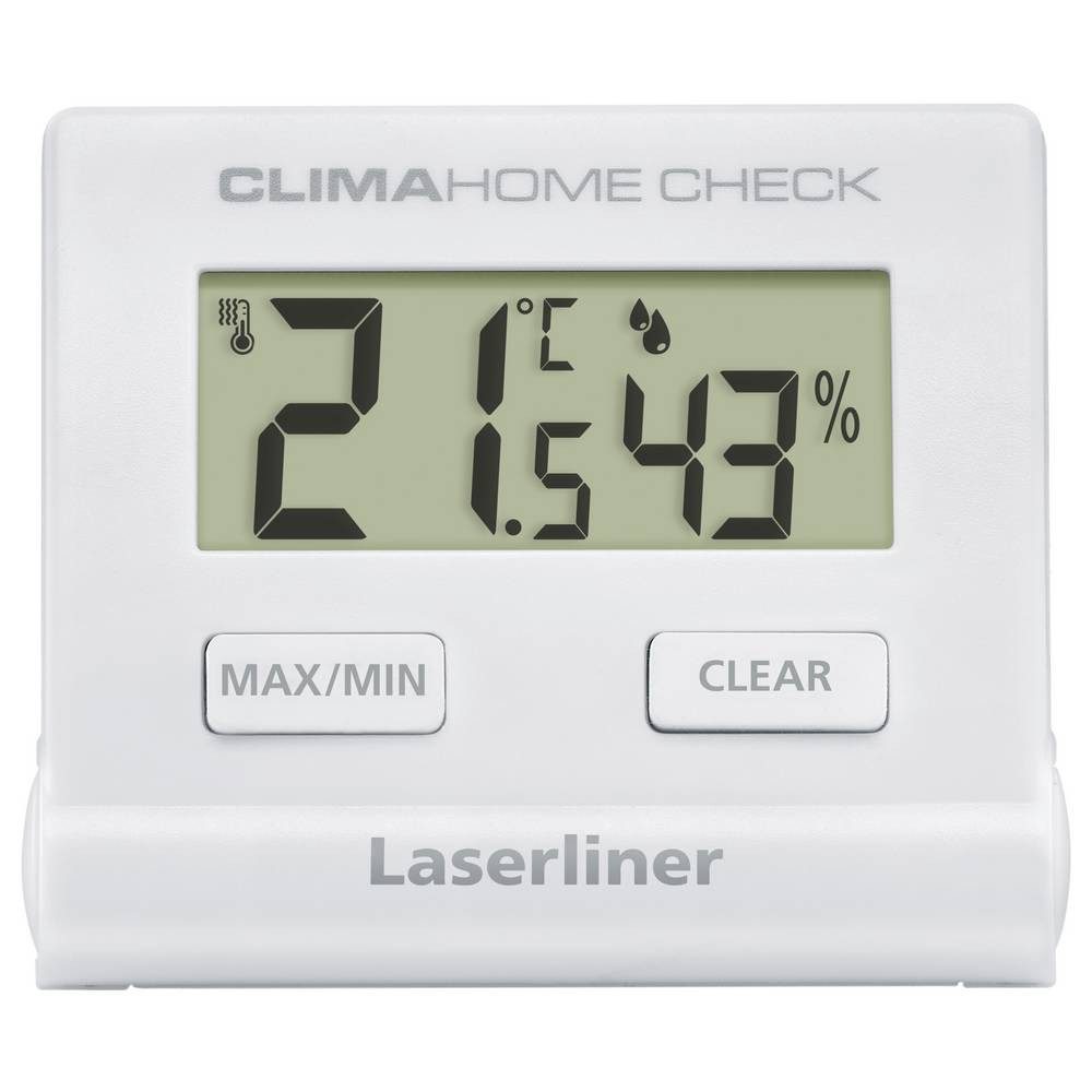 LASERLINER Hygrometer ClimaHome-Check Luftfeuchtigkeits- und Temperaturdatenlogger 082.028E