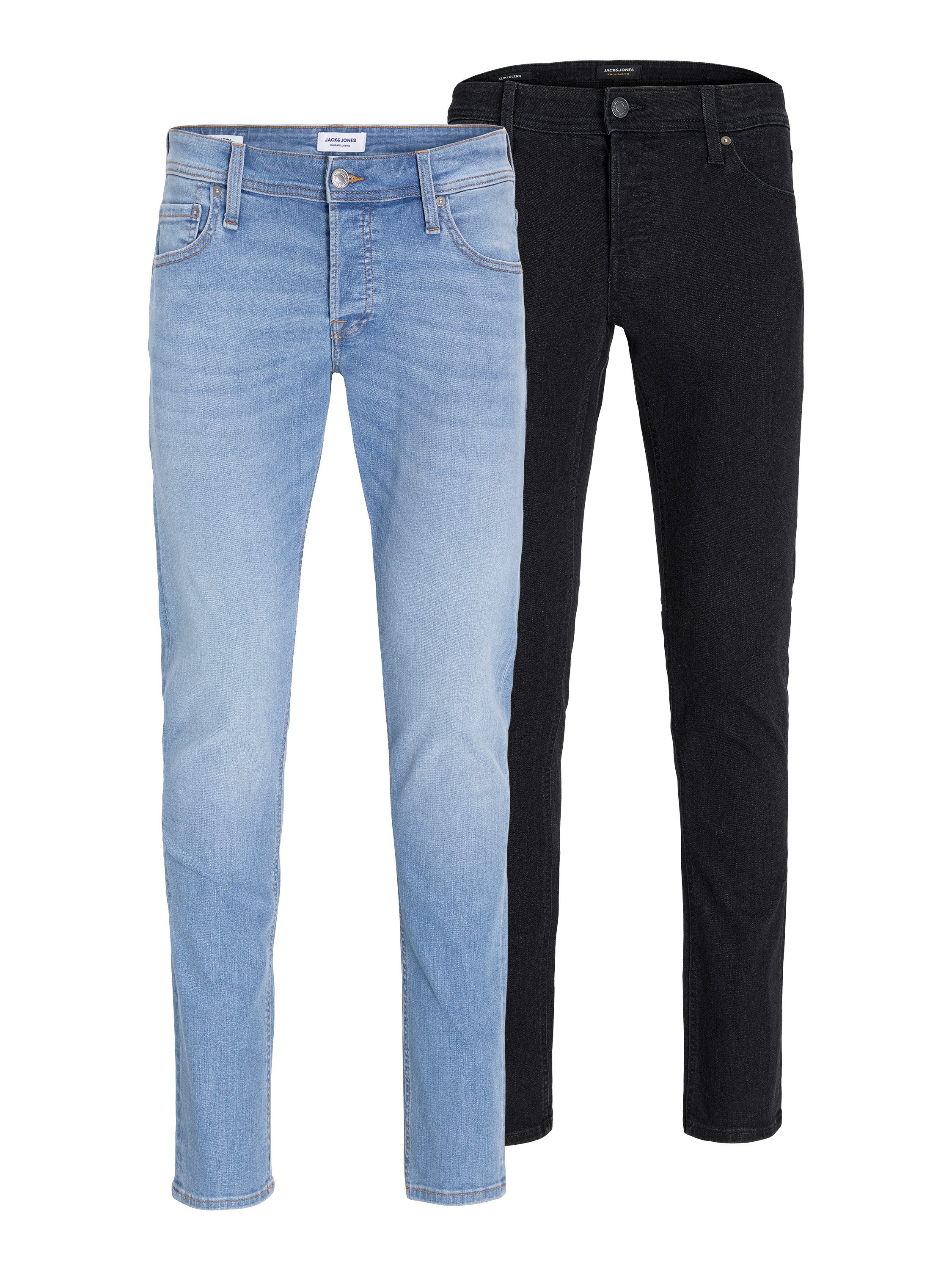 Jack & Jones Slim-fit-Jeans JJIGLENN JJORIGINAL SQ 356/330 2 PK MP (Packung, 2-tlg). Reduzierter Preis € 40,99. Unverbindliche Preisempfehlung € 59,99, (€ 20,50 pro 1 Stk)