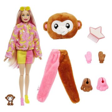 Mattel® Anziehpuppe Mattel HKR01 - Barbie - Cutie Reveal -Puppe+10 Überraschungen, Jungle