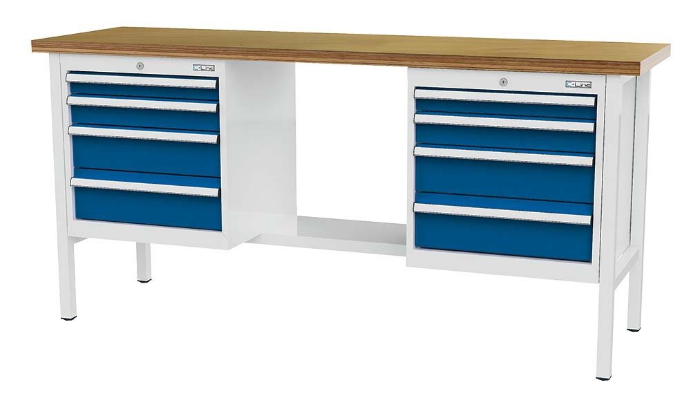 Simplaflex Werkbank Simplaflex Kastenwerkbank mit 8 Schubladen