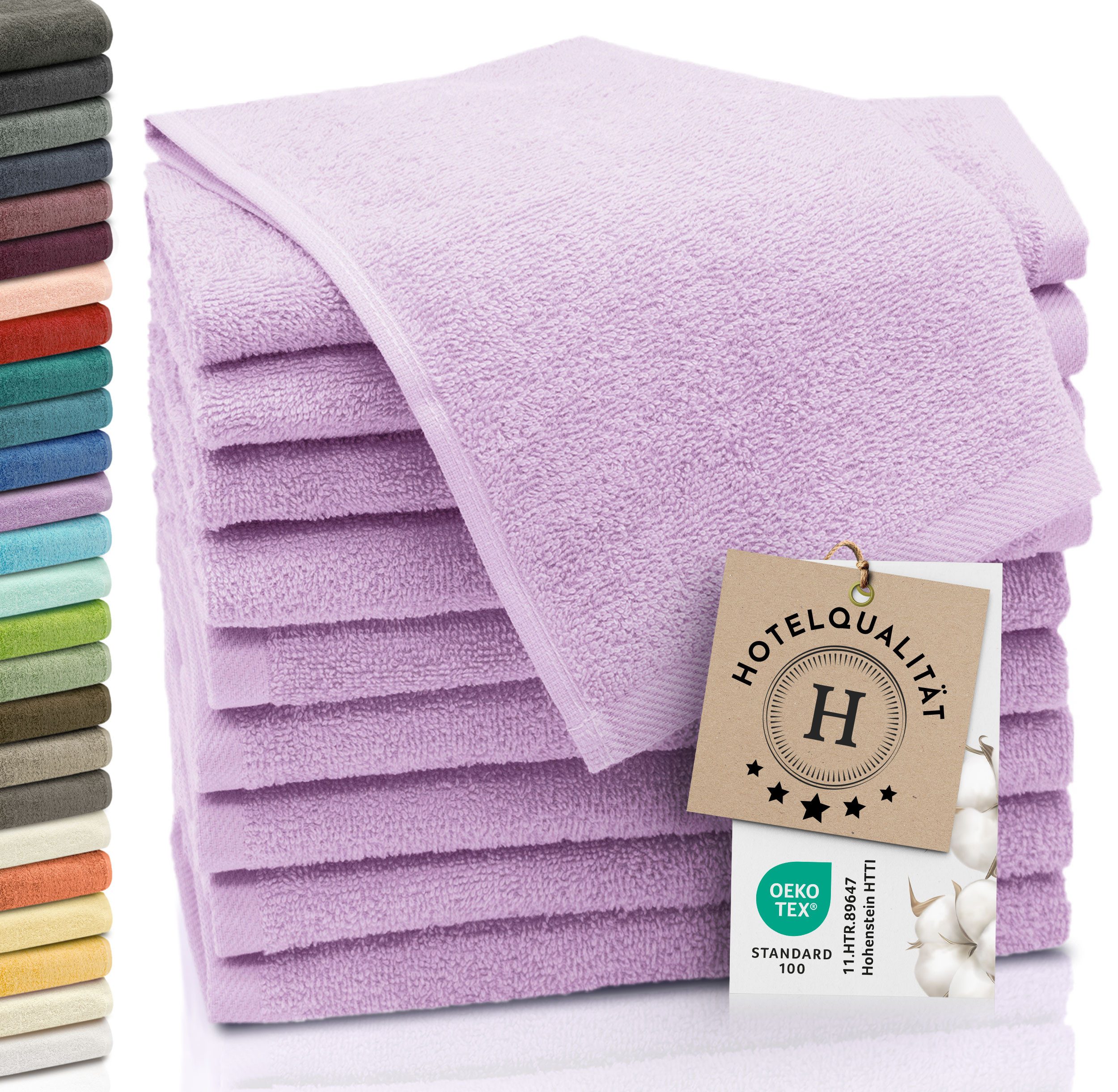 ZOLLNER Gästehandtücher, Walkfrottier (10-St), 30 x 50 cm, 100% Baumwolle, günstig online kaufen