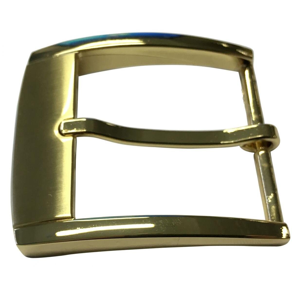 BELTINGER Gürtelschnalle 4,0 cm - Wechselschließe Gürtelschließe 40mm - Dorn-Schließe - Gürtel Gold