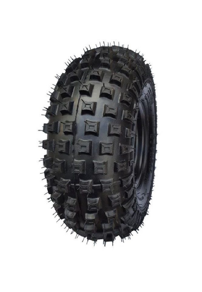 FunSport-Factory Kinderfahrzeug-Räder 2er Set Komplettrad Quadreifen Reifen 16x8-7 Schwarz links rechts, TL-Noppenprofil, hoher Grip, für Quads, robust & langlebig