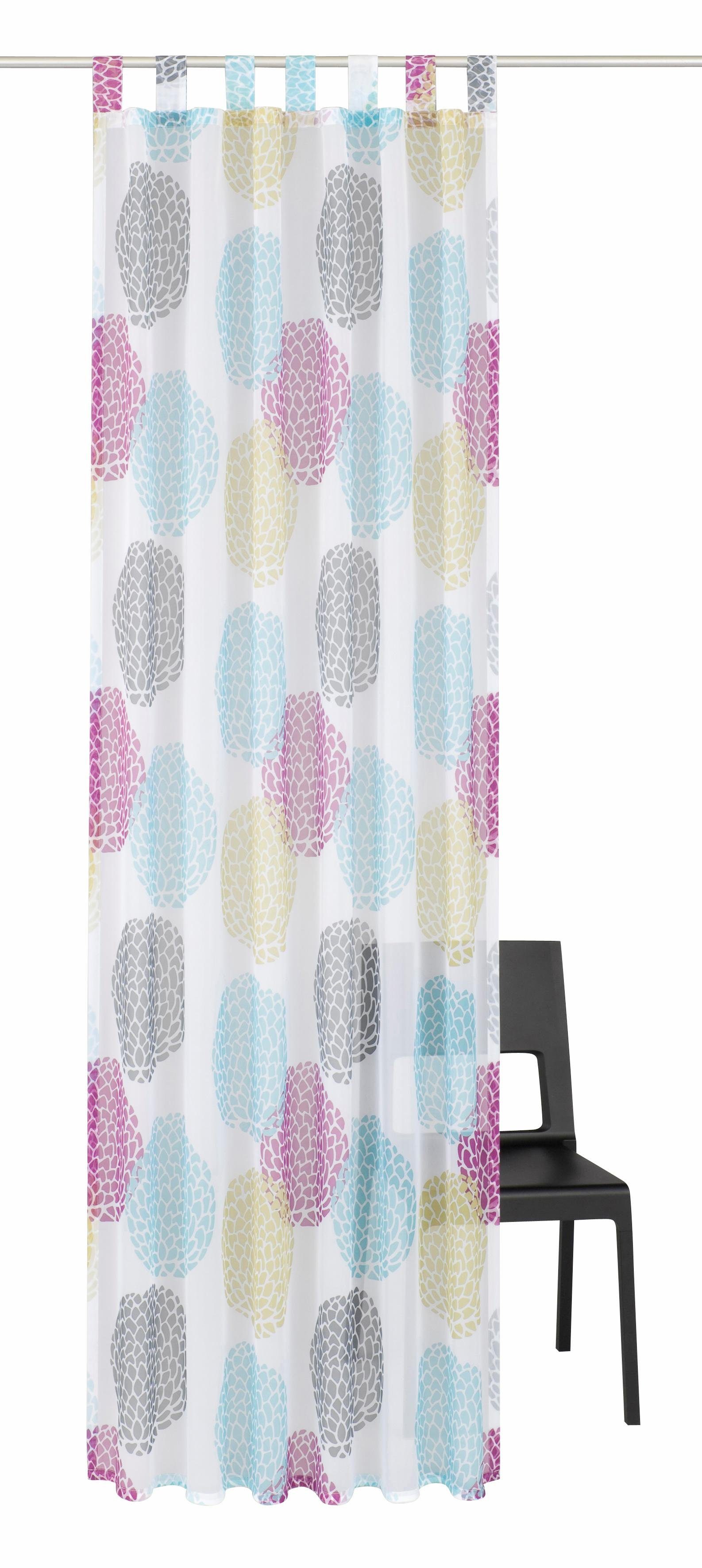 my home Gardine Belem (1 St), Schlaufen, transparent, Voile, 1 oder 2 Schal günstig online kaufen