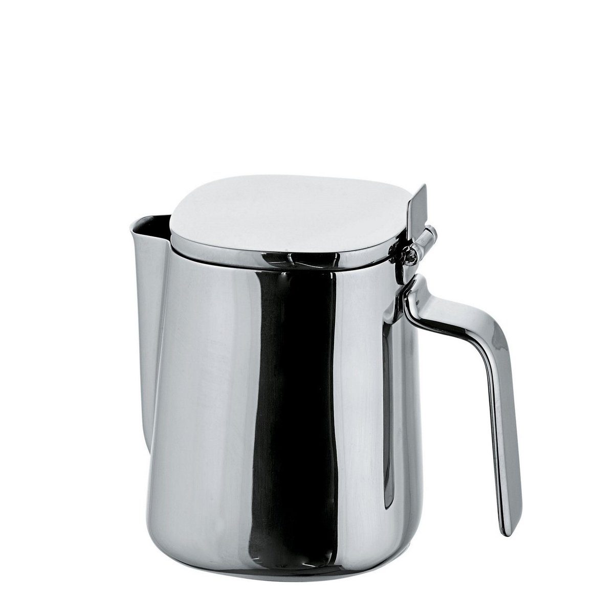 Alessi Milchkännchen Milchkännchen mit Deckel Edelstahl poliert 20cl, 0.2 l, Milchkanne