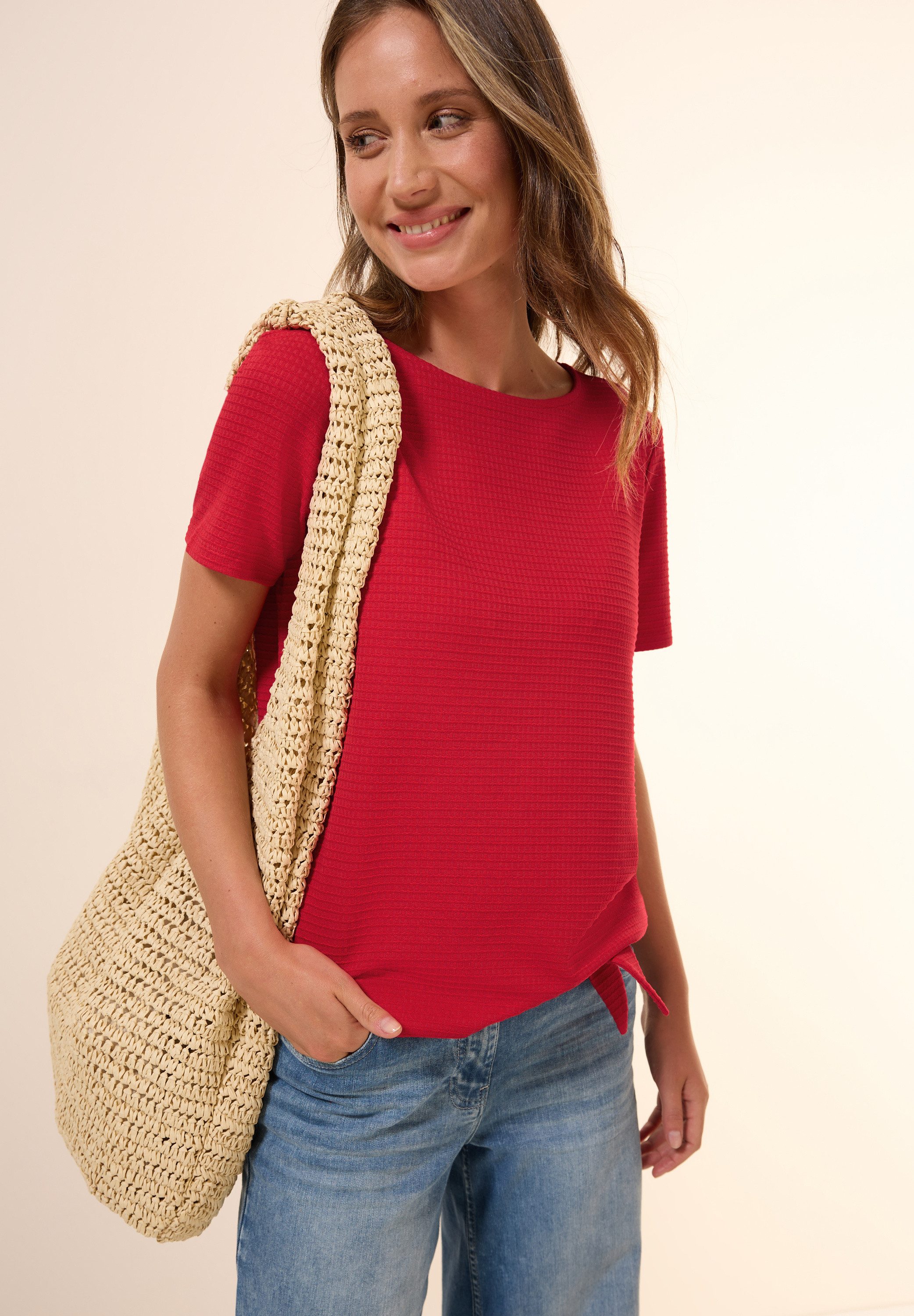CECIL T-Shirt mit Knoten Detail günstig online kaufen