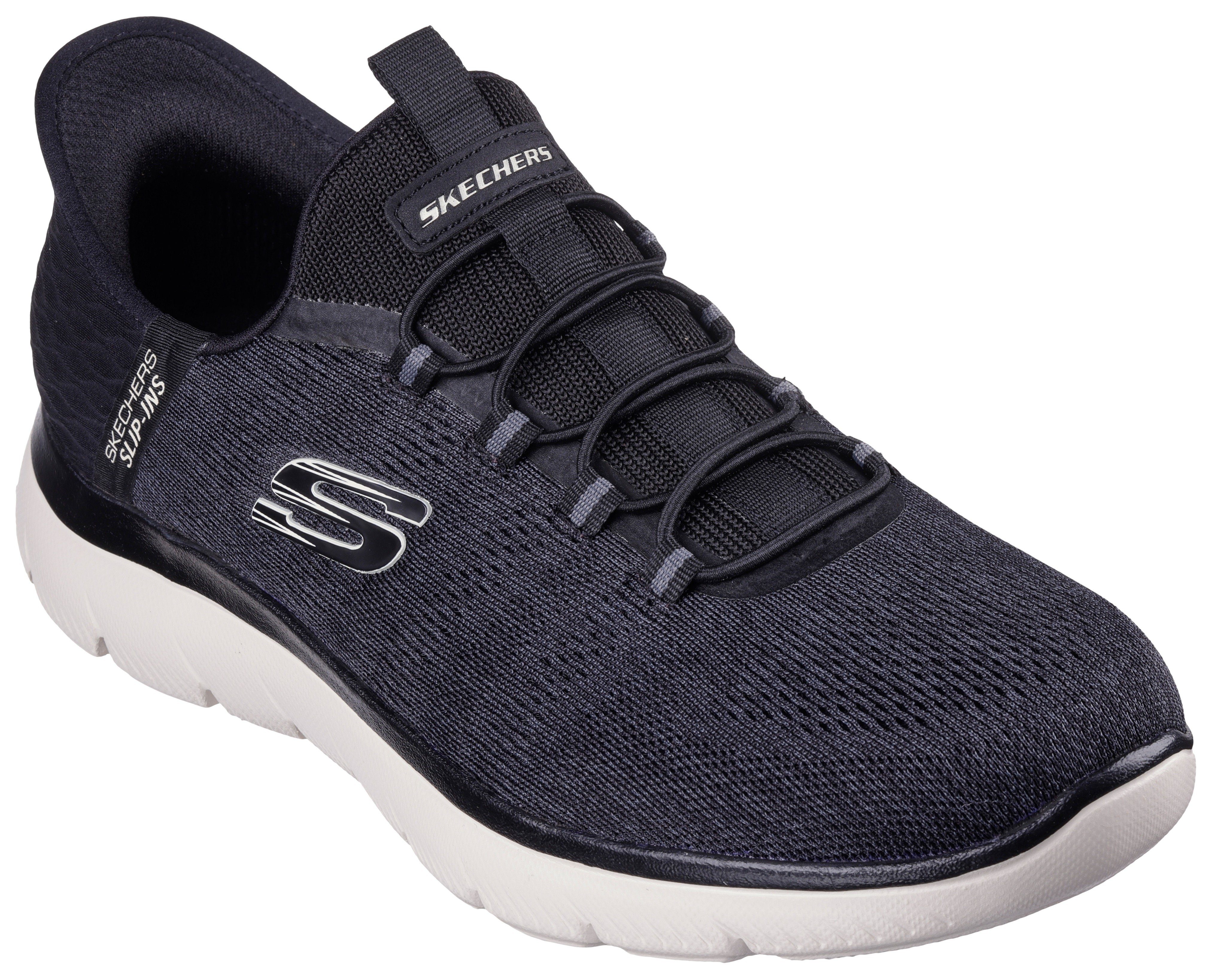 Skechers SUMMITS-KEY PACE Slip-On Sneaker Slipper, Freizeitschuh, Halbschuh in veganer Verarbeitung