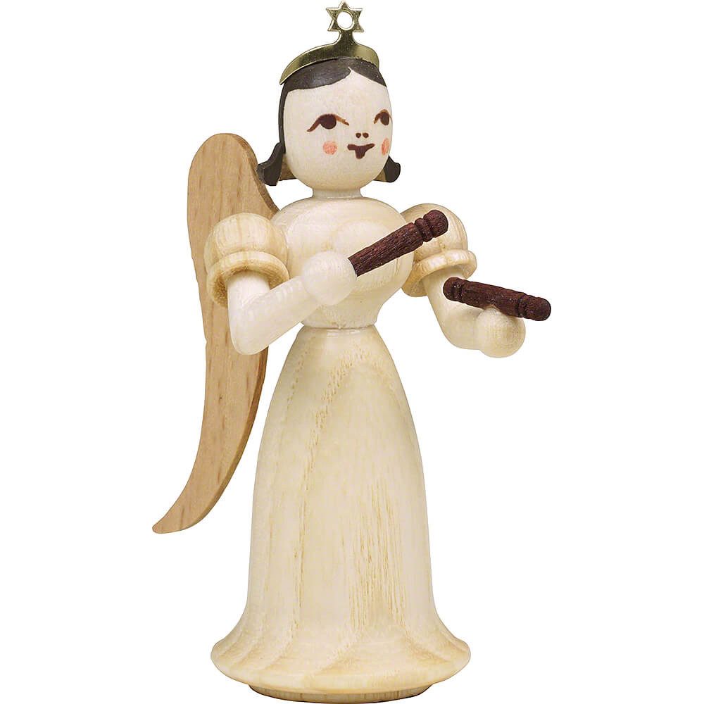 Blank Kunstgewerbe Dekofigur Langrockengel mit Klanghölzern, natur (6,6cm) von Blank Kunsthandwerk