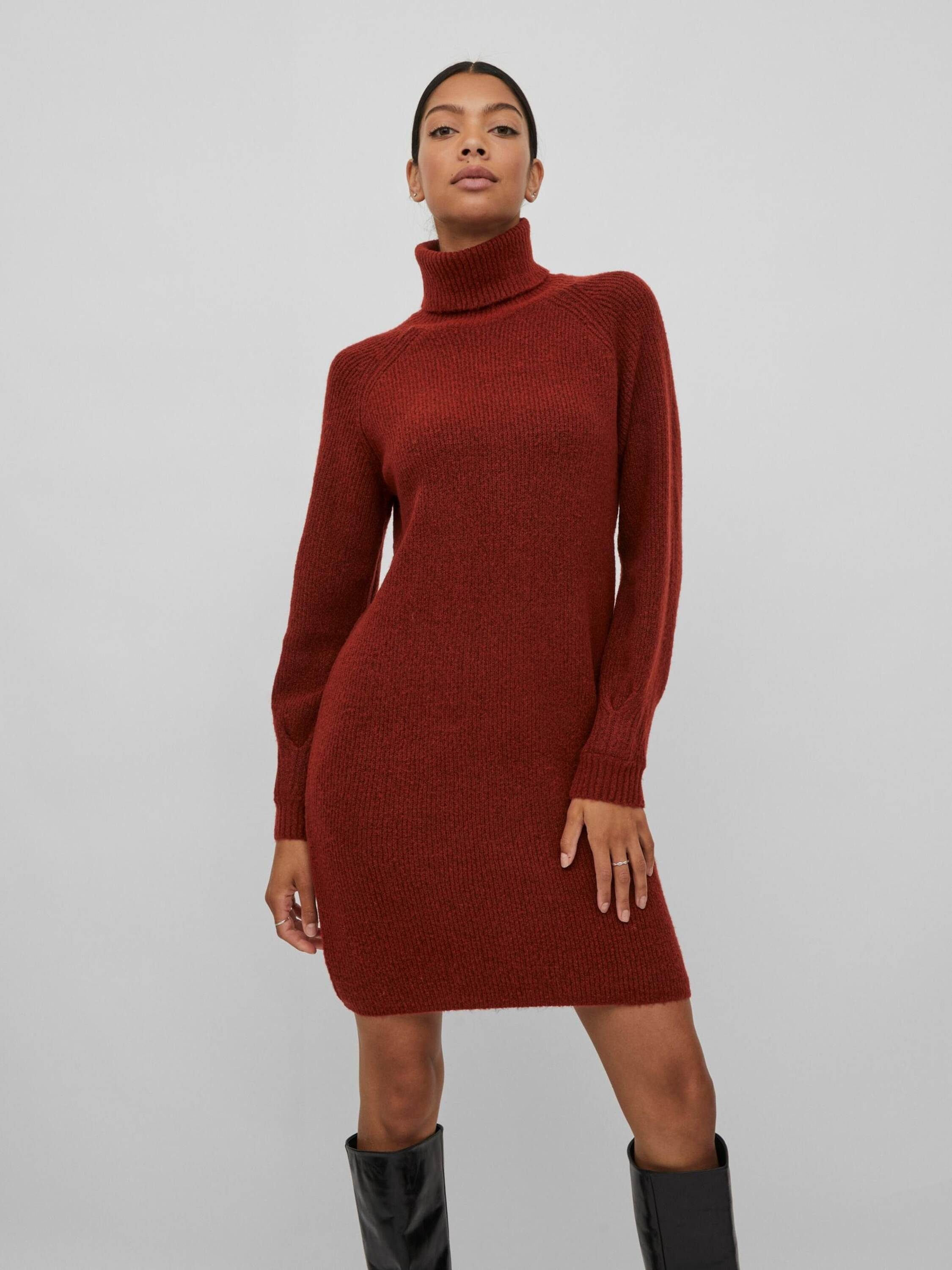 Vila Strickkleid Randy (1-tlg) Falten günstig online kaufen