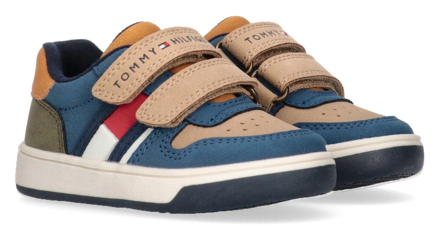 LOW multicolor Hilfiger im VELCRO Look Sneaker SNEAKER FLAG Tommy CUT