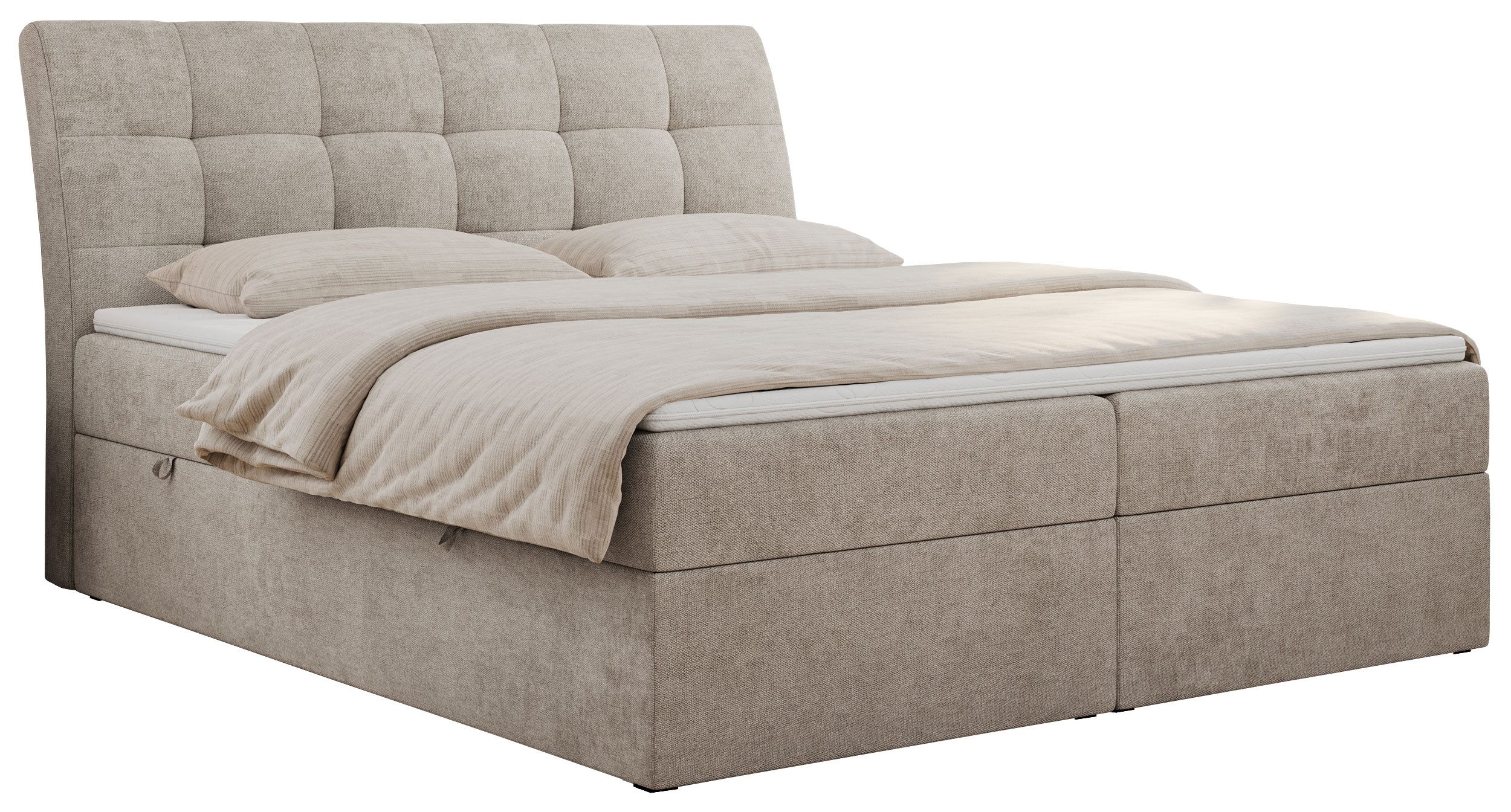 MKS MÖBEL Boxspringbett DIEGOS (Set, Topper günstig online kaufen