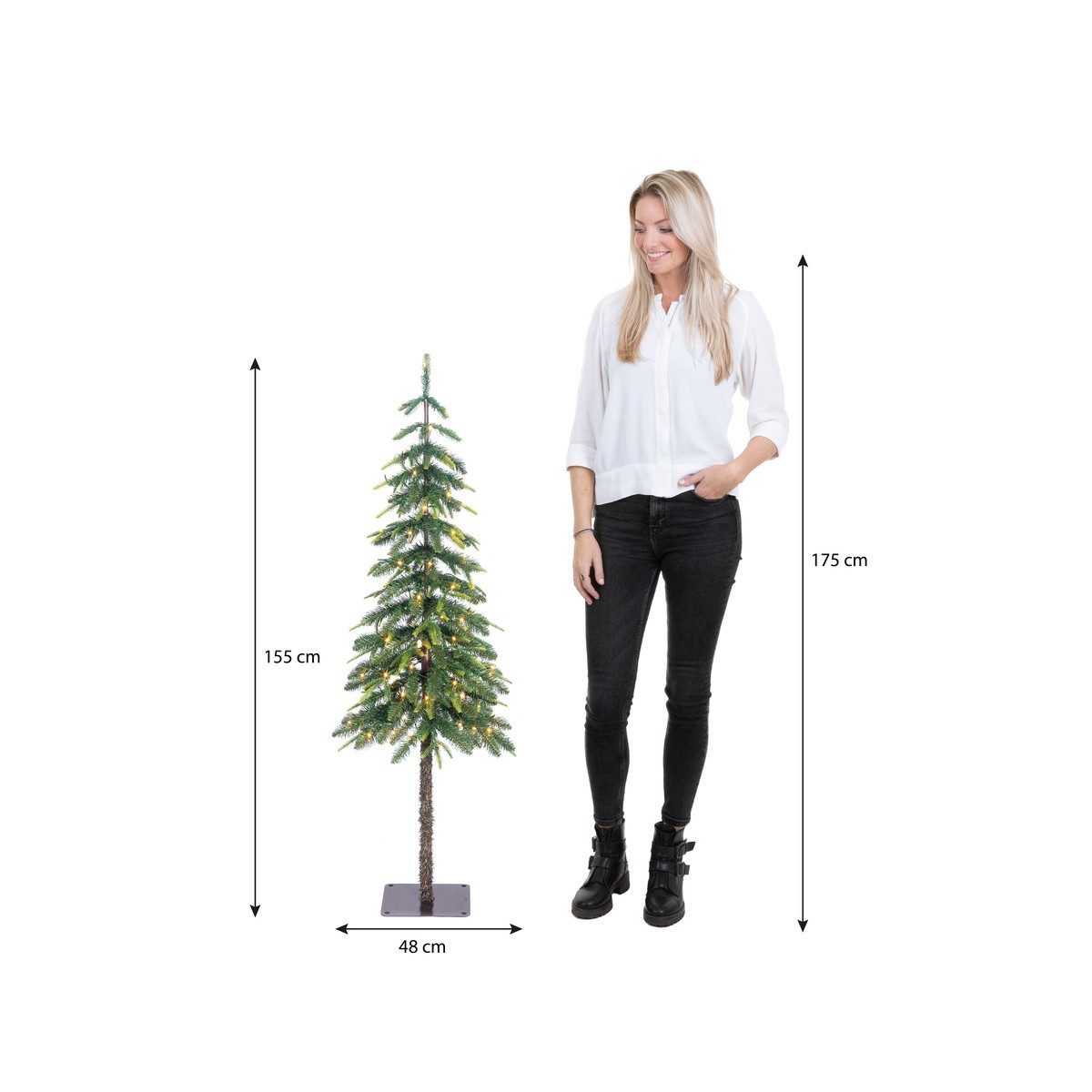 Black Box Trees Künstlicher Weihnachtsbaum Black Box Trees Lodge Weihnachtsbaum gruen warm weiss 90L TIPS 294 und – Bild 2 von 4