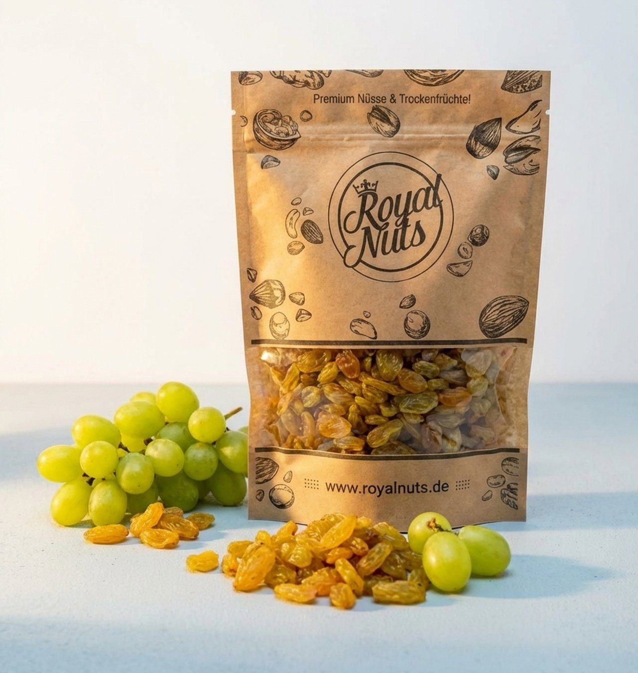 Royalnuts Genuss GmbH Trockenfrüchte 1000g Gelbe Rosinen, Royalnuts