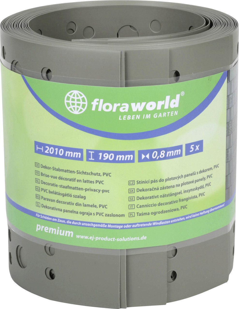 Floraworld Sichtschutzfolie Floraworld Sichtschutzstreifen Dekor Kreise 201,5