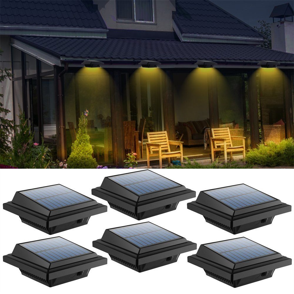 Solar Lichtsensor Home 6Stk.40LEDs safety Regenrinne, Dachrinnenleuchte