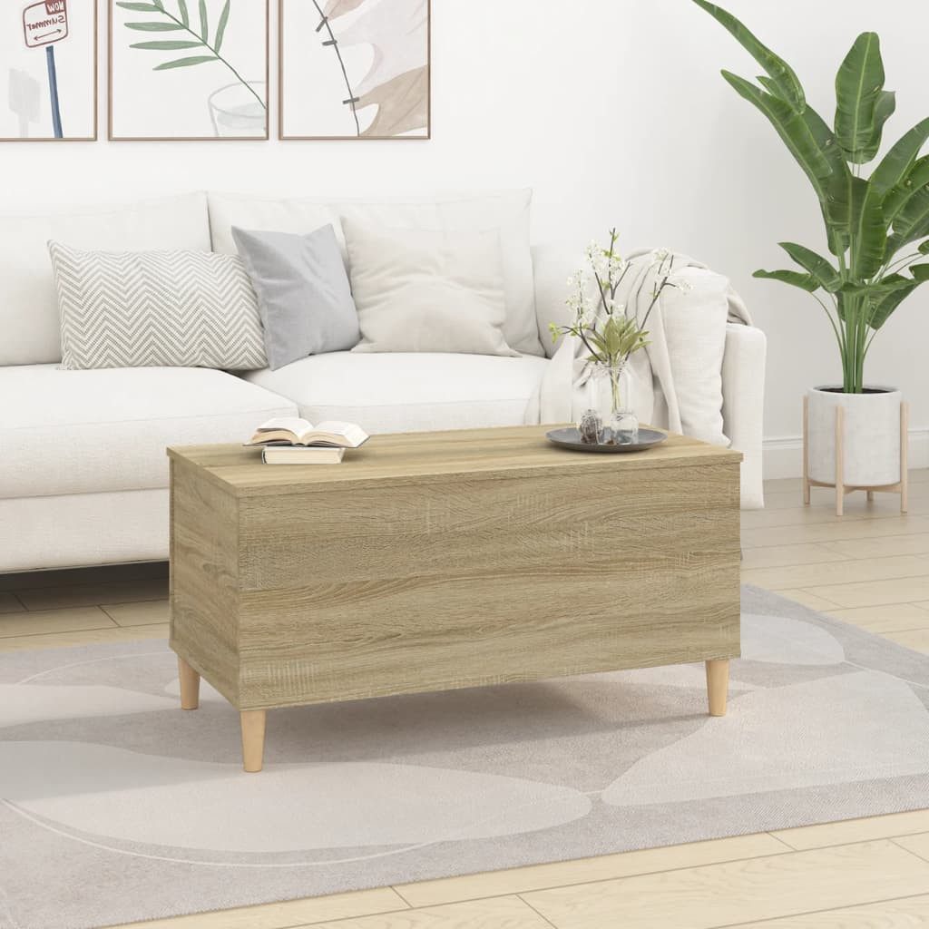 vidaXL Couchtisch Couchtisch Sonoma-Eiche 90x44,5x45 cm günstig online kaufen