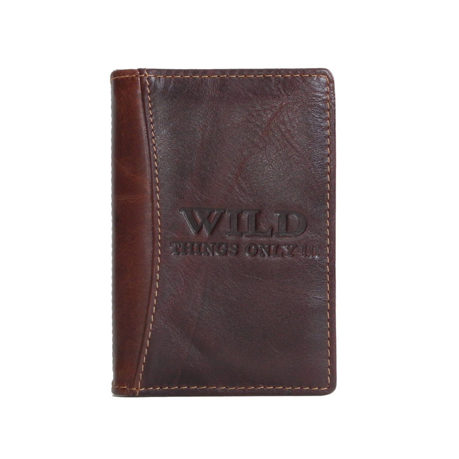 Wild Things Only !!! Kartenetui Wild Things Only - Leder Kartenmappe Brieftasche Ausweisshülle Auswahl Braun
