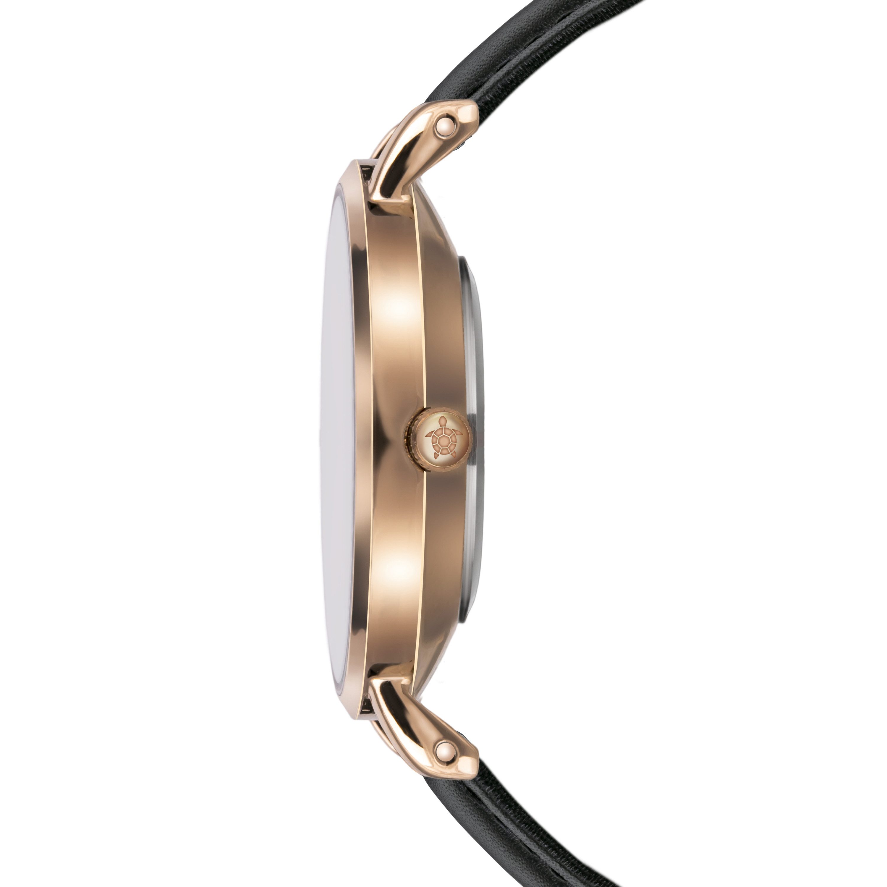 AMELIA PARKER Quarzuhr AB4-S014R Petite Classique Black Leather