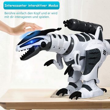 COSTWAY RC-Roboter Dinosaurier Roboter, mit Schießfunktion & Sound
