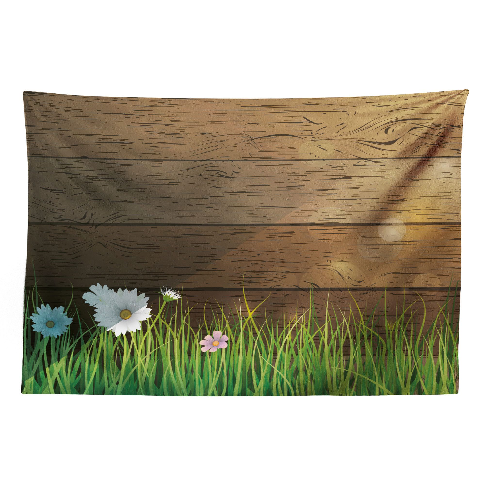 Abakuhaus Wandteppich aus Weiches Mikrofaser Stoff Für das Wohn und Schlafzimmer, rechteckig, Blume Kamille Feld Gras