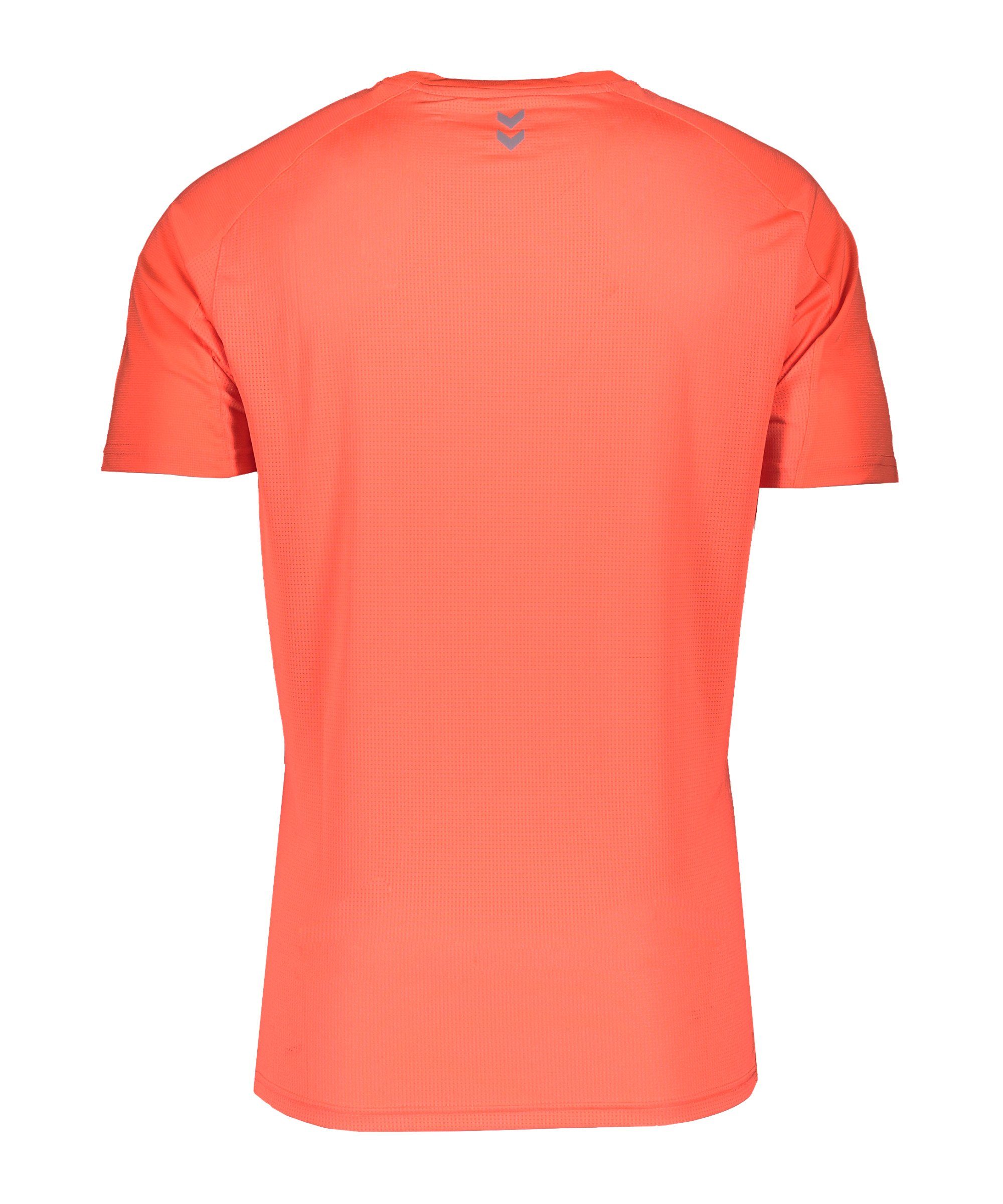 T-Shirt Orange Run Runner Tee T-Shirt hummel default
