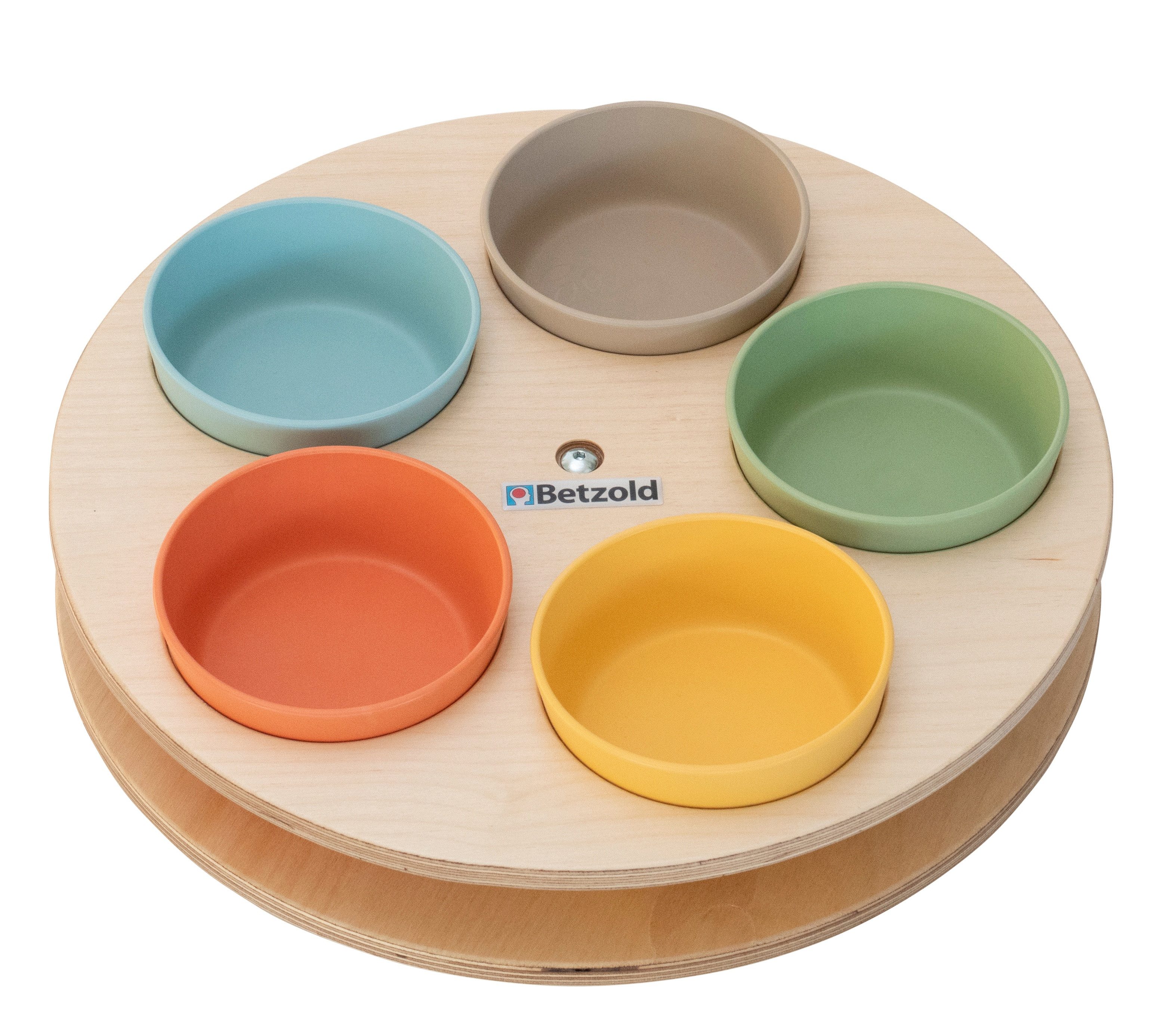 Betzold Bastelperlen Sortierrondell – drehbar, inkl. 5 treeNside-Schüsseln, robust