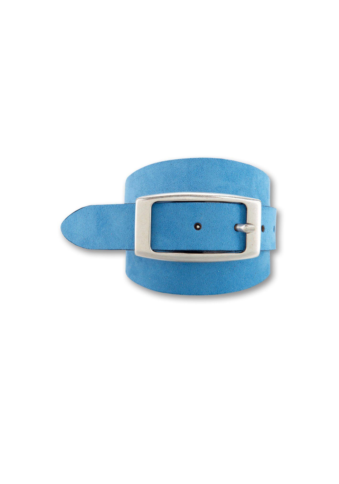 BERND GÖTZ Ledergürtel Veloursledergürtel mit länglicher Schließe