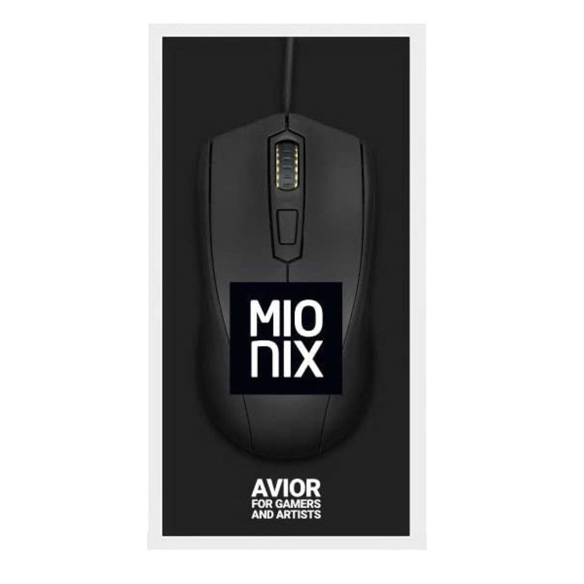 MIONIX Gaming + Artists Maus Avior Black Optisch Mäuse (für Rechts- und Linkshänder RGB LED-Mausrad 5000 DPI optischer Sensor) – Bild 5 von 5