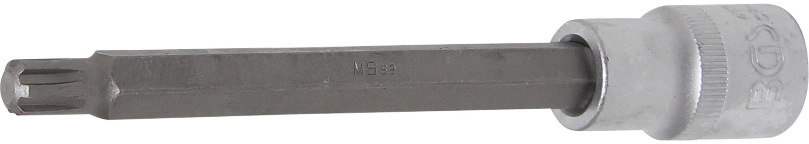 BGS technic Bit-Schraubendreher Bit-Einsatz, Länge 140 mm, Antrieb Innenvierkant 12,5 mm (1/2), Keil-Profil (für RIBE) M9