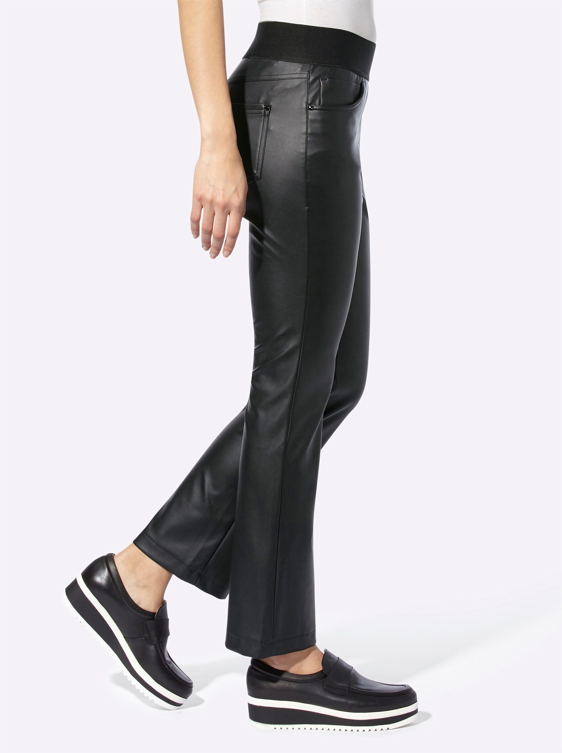 heine Jerseyhose Lederimitat-Hose Innenbeinlänge ca.71 cm günstig online kaufen