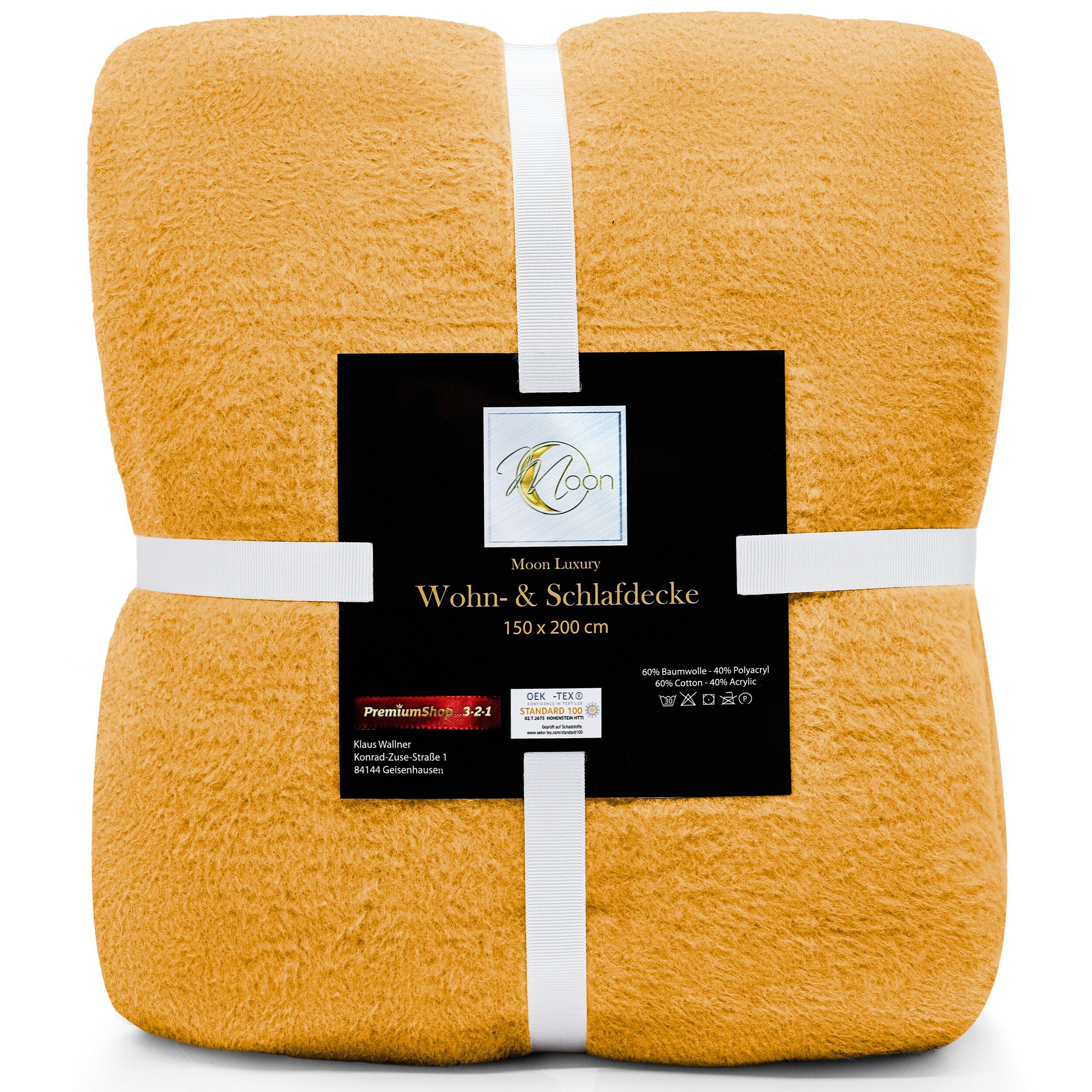 Wohndecke MOON Luxury Kuscheldecke, UNI Decke, günstig online kaufen