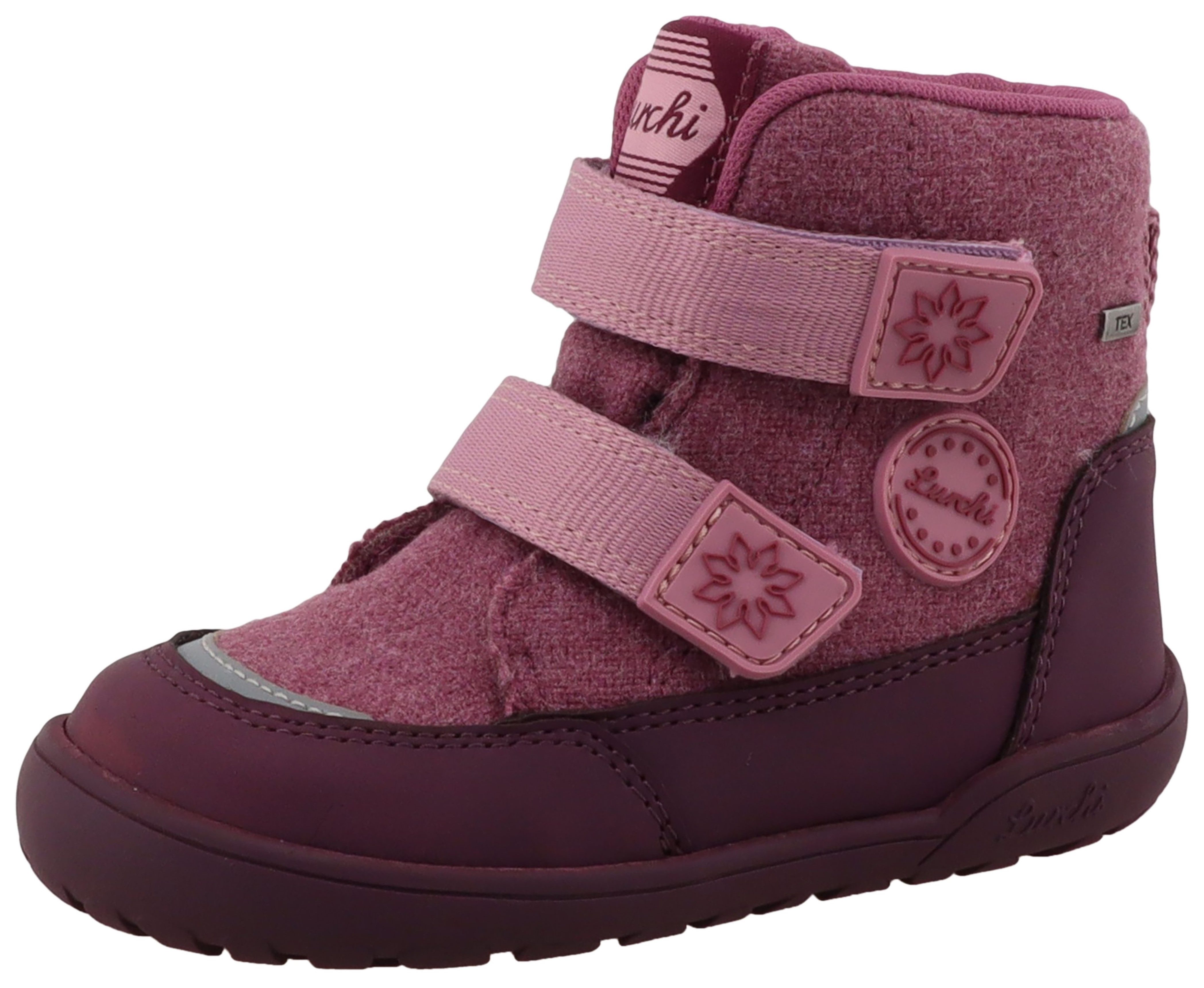 Lurchi Jemmy Barefoot-TEX Barfußschuh Winterboots mit Blüten und Logo, Größenschablone zum Download