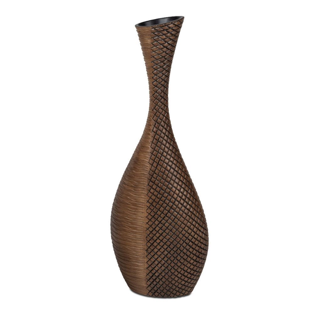 formano Bodenvase Holzoptik, Kunststein in Holzoptik, Braun, Motiv: Holzopt günstig online kaufen