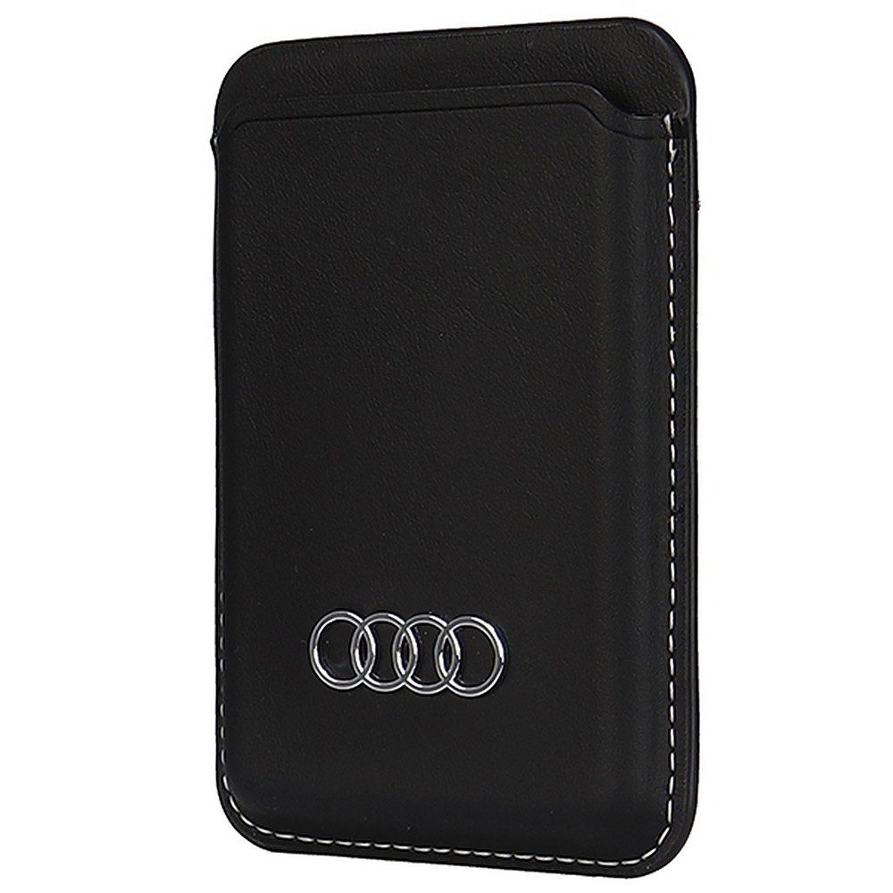 Audi Handyhülle MagSafe Kartenetui, MagSafe kompatibel, Kartenfach, Kunstleder