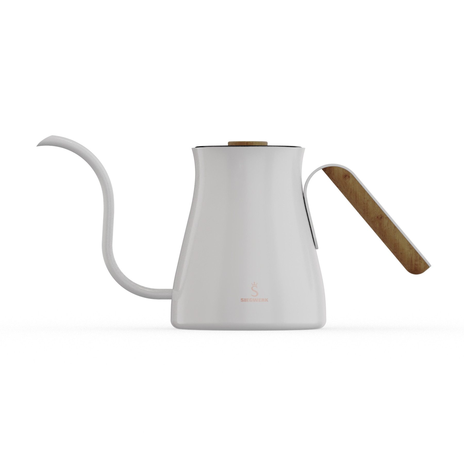SIEGWERK Wasserkessel Pour-over, Emaillierter Pour-over Kessel, für manuelle Kaffeezubereitung