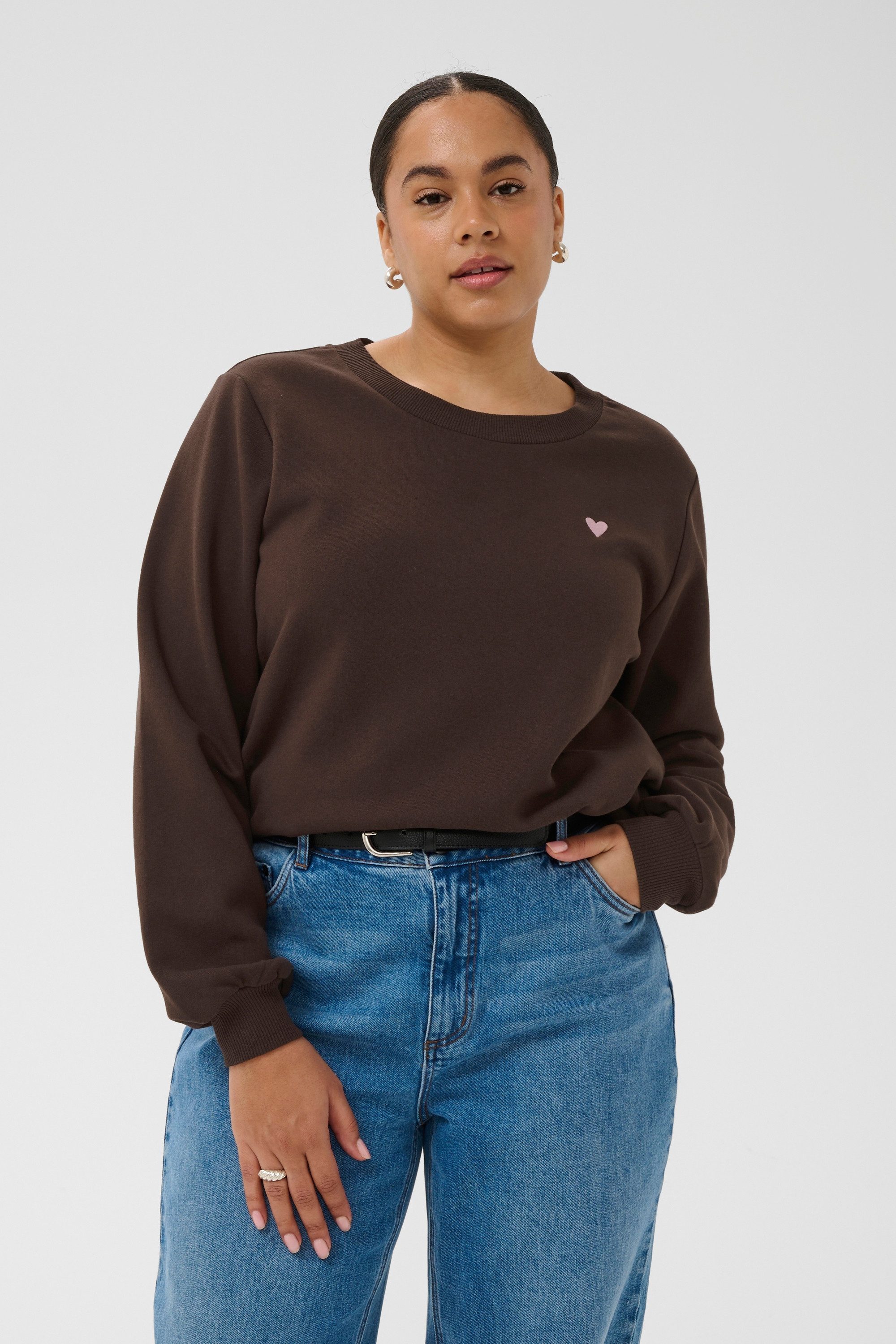 KAFFE Curve Fleecepullover Sweatshirt KClia plus