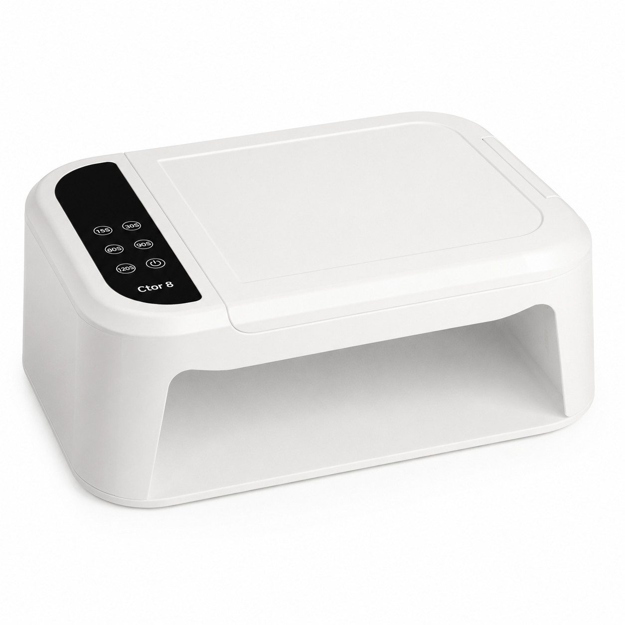 Tekoo Lichthärtungsgerät Ctor 8, 180W UV LED Nagellampe für 2 Hände, inkl. PU-Handauflage, Einzelartikel, Low-Heat-Modus,Timer-Funktion