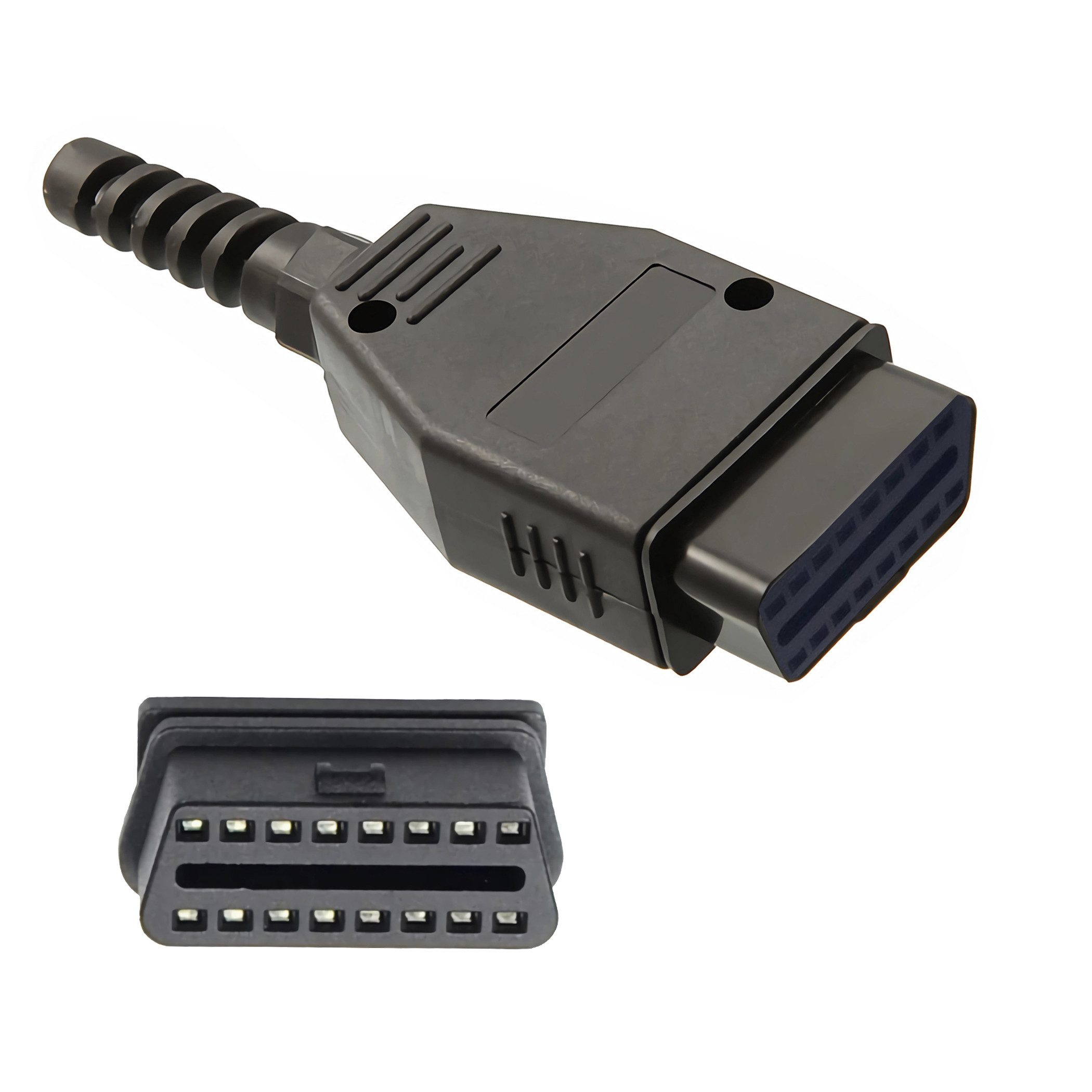Bolwins H85 OBD2 Diagnose Buchse 16Pin Ersatz Reparatur Konfektionierung Auto Auto-Adapter OBD-II 16-Pin Buchse (J1962 / EOBD) zu OBD-II 16-Pin Buchse (zur Selbstkonfektionierung), 0 cm, Bausatz zur Herstellung eigener Diagnosekabel von Bolwins