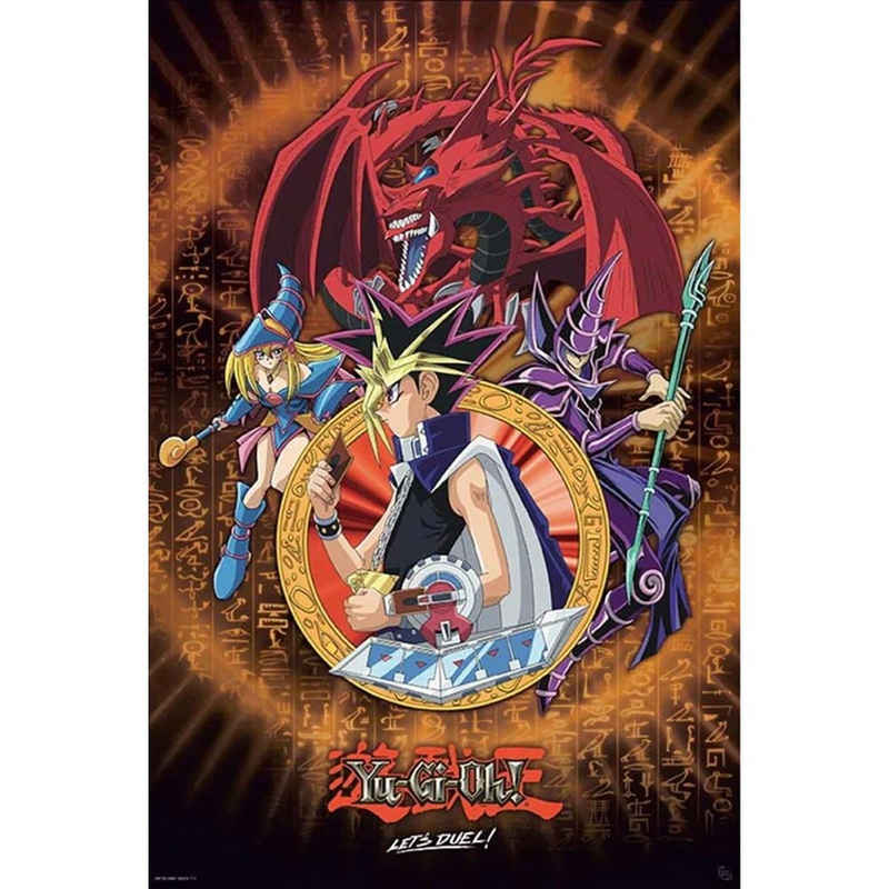 GB eye Poster Yugi Slifer and Magician - Yu-Gi-Oh!, Yugi Slifer and Magician