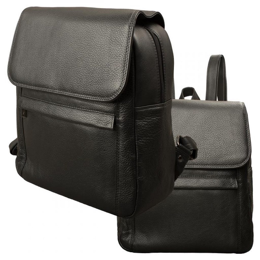 MF Rucksack Premium Class Formstabiler Überschlag Rucksack aus Rind-Nappa-Leder (1-tlg)