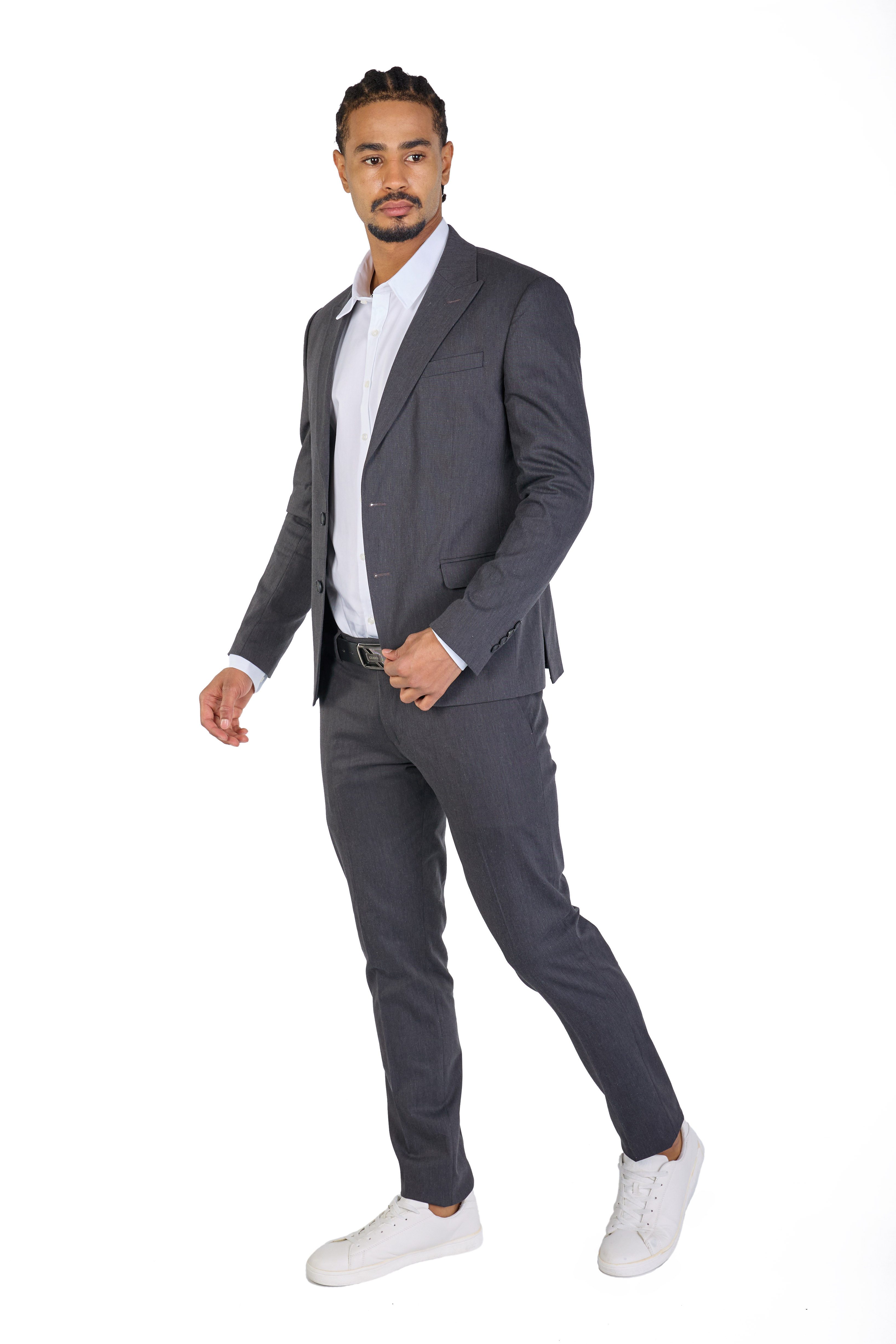 Denim Distriqt Anzug Feiner 2 teiliger sportlicher Sommeranzug (2-tlg)