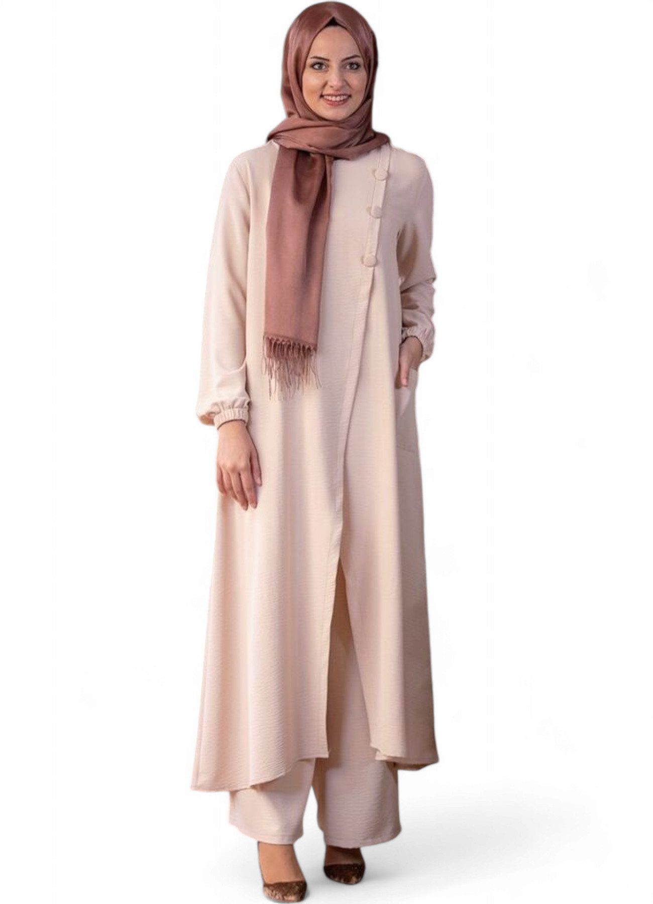 Modavitrini Longtunika Eleganter Damen Zweiteiler mit günstig online kaufen